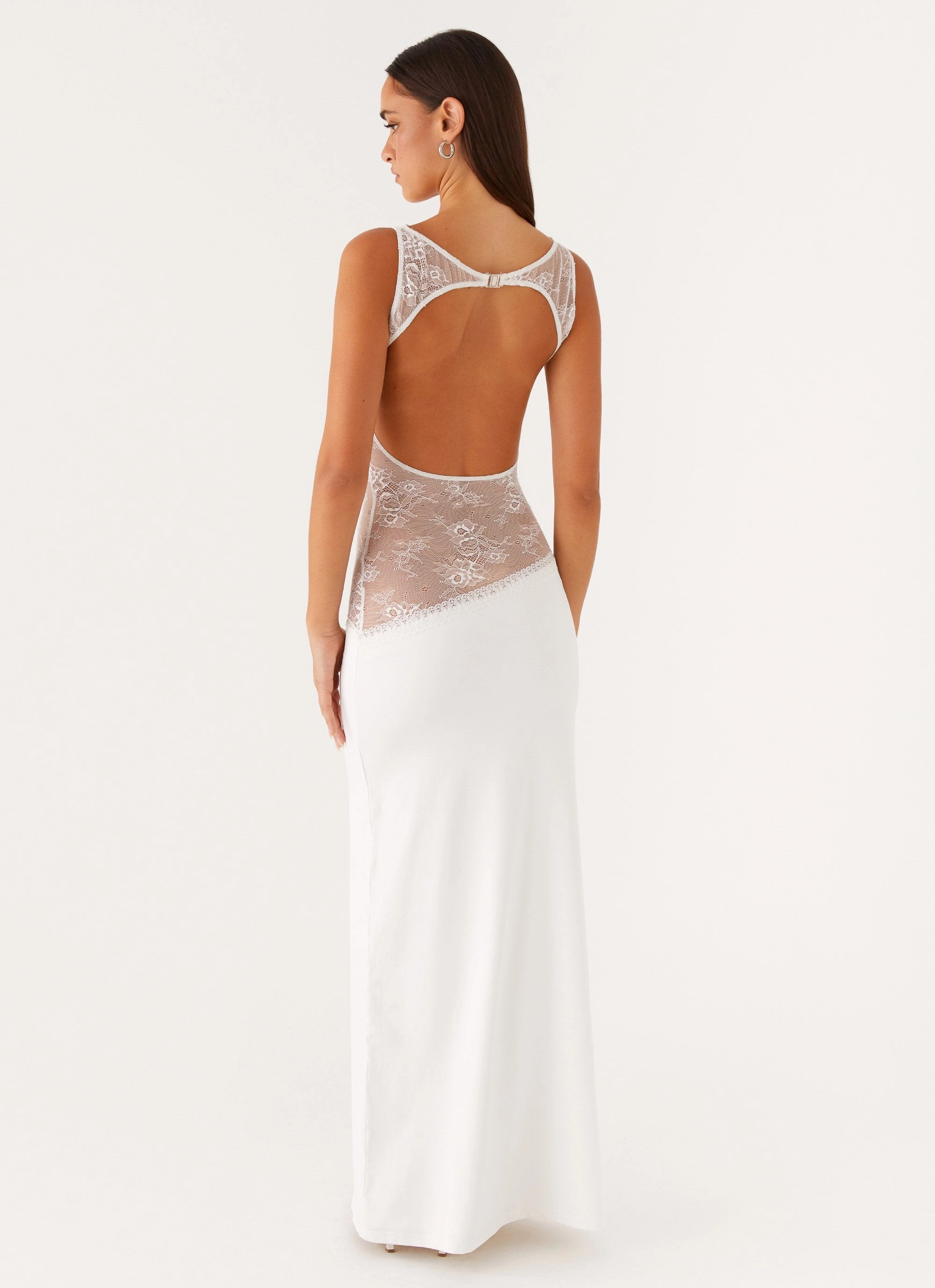 windproof Lucinda Maxi Dress - White