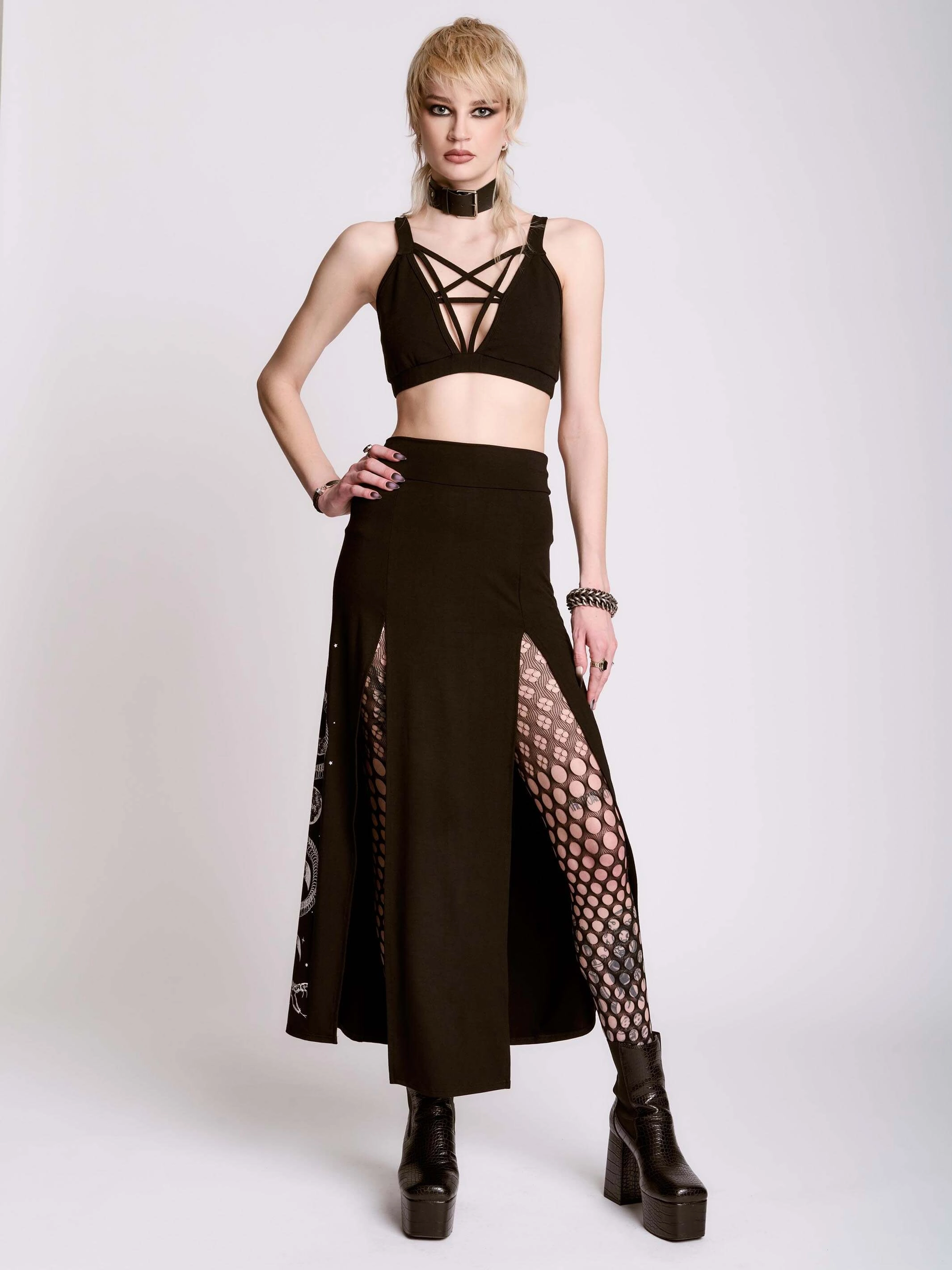 Fall Favorite Refined Mood Slithering Snake Skirt