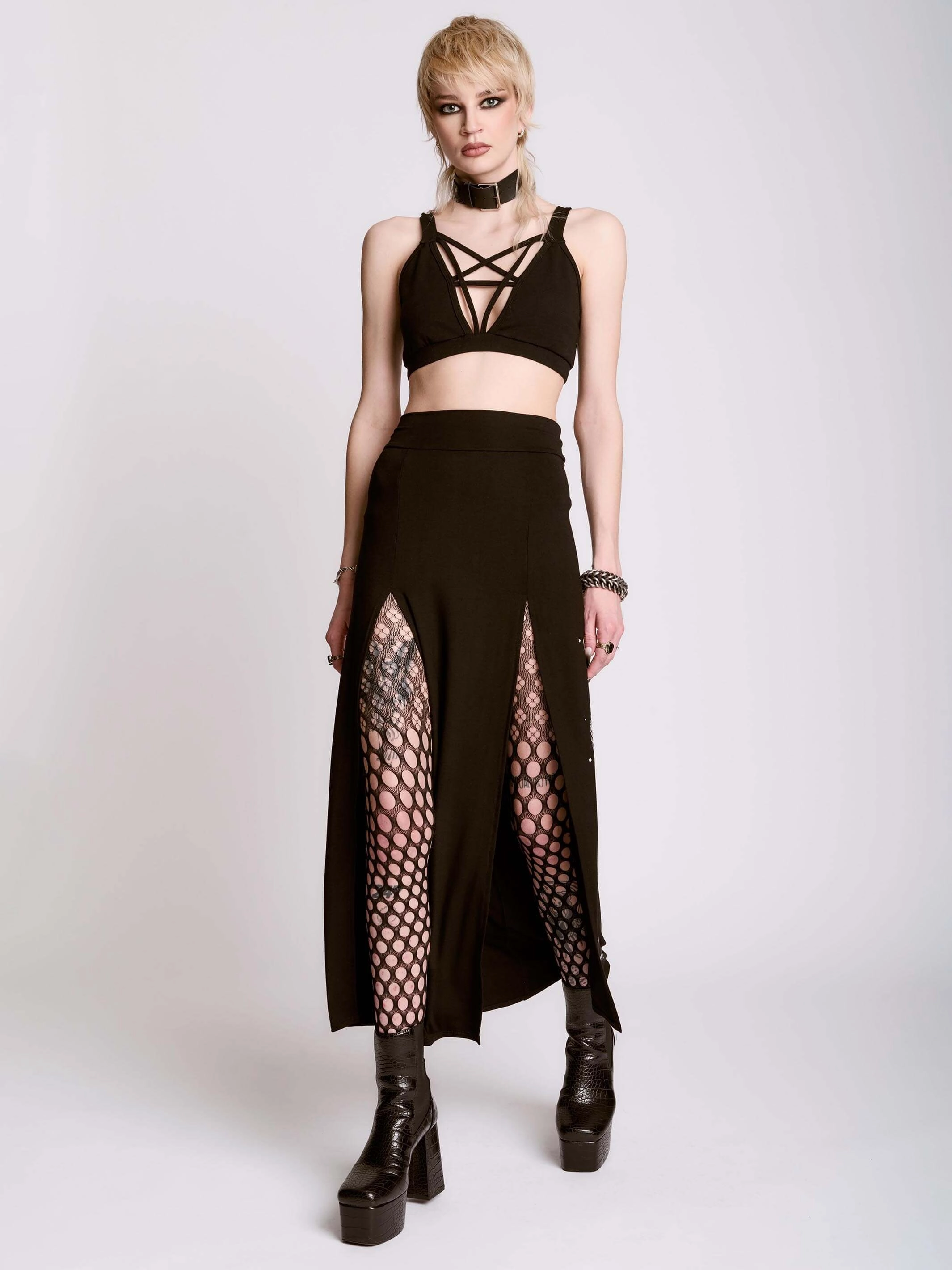 Business Meeting Modern Luxe Slithering Snake Skirt