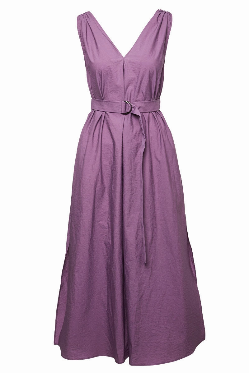 Simple Elegance perfect for events Techno Poplin Belted Dress