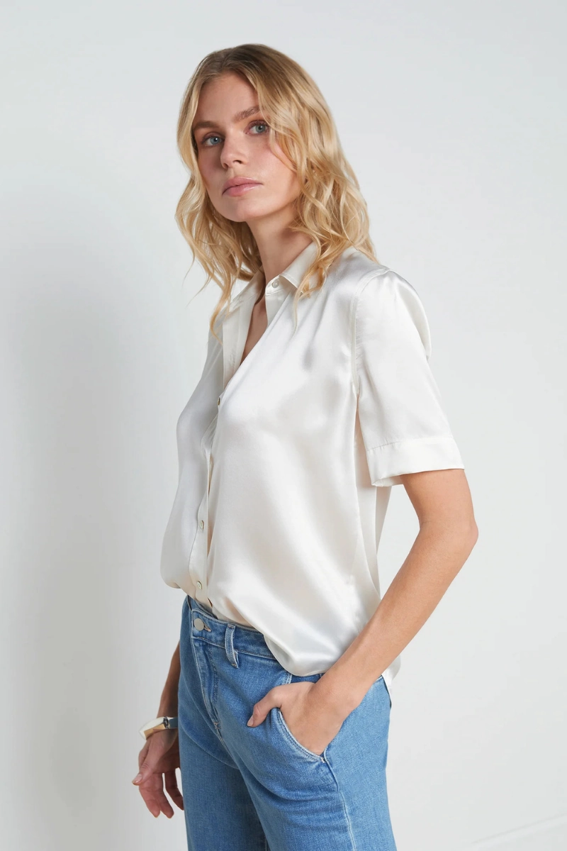 Go-To Look Polished Finish Ellah Silk Blouse