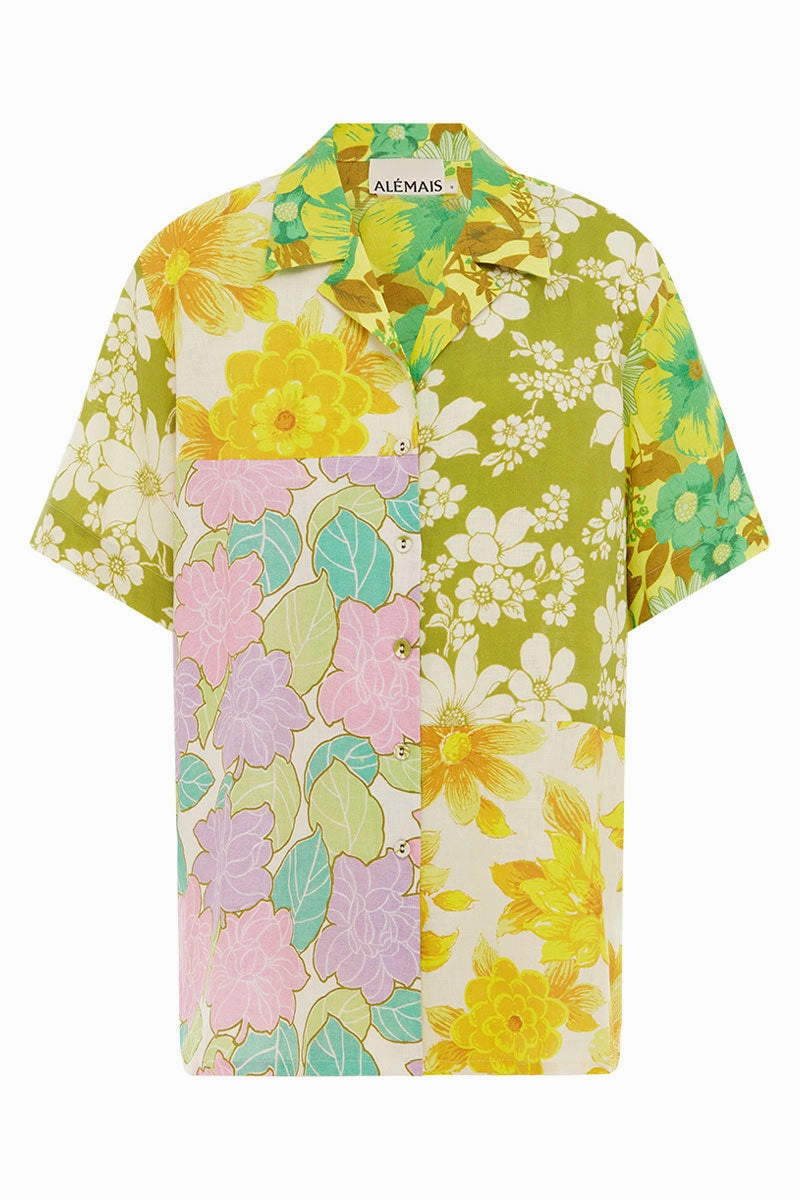 Elora Patchwork Short Smart Layering Printed design