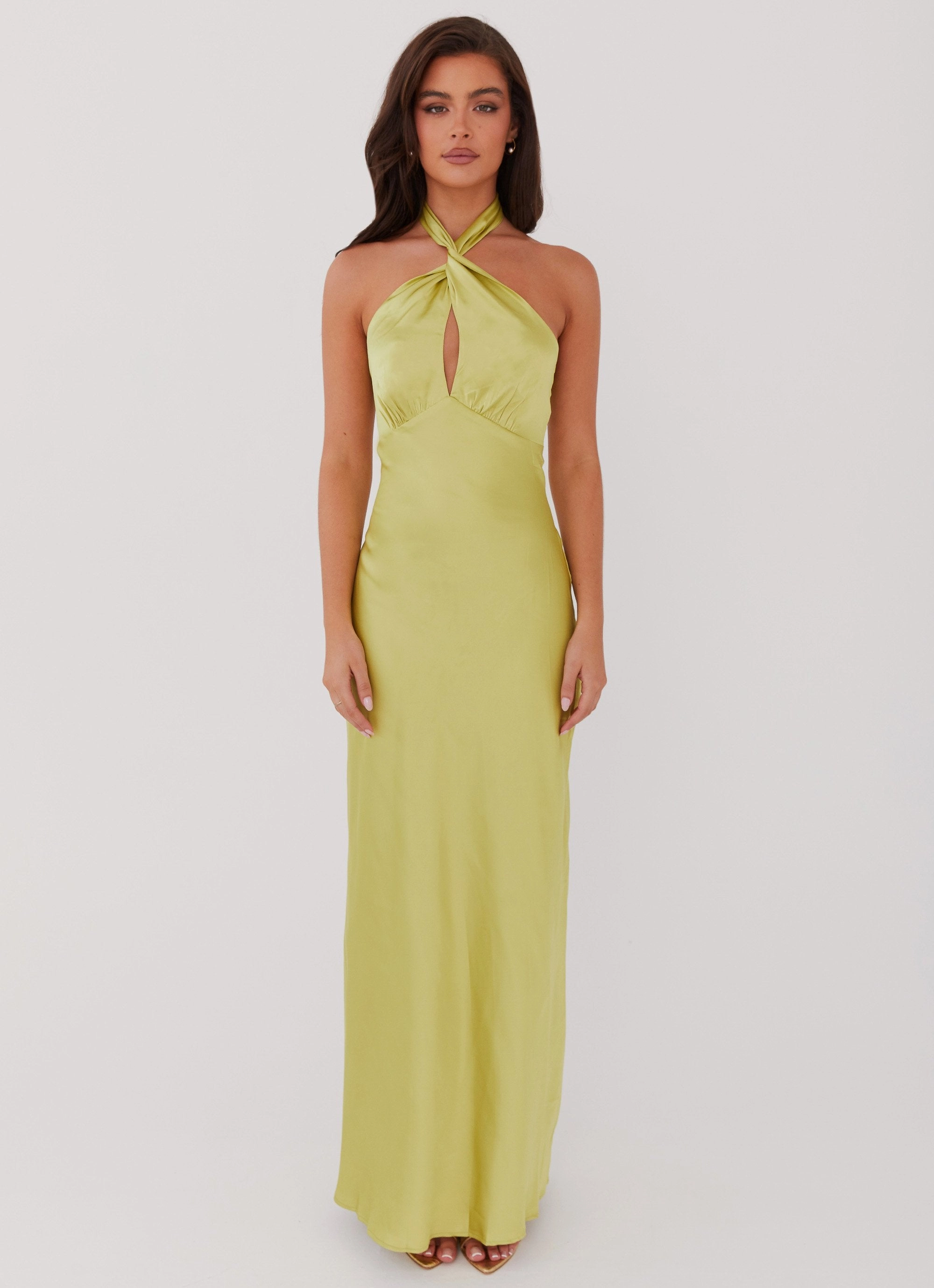 Elowen Maxi Dress - Chartreuse Breathable-Lining Classic Layer