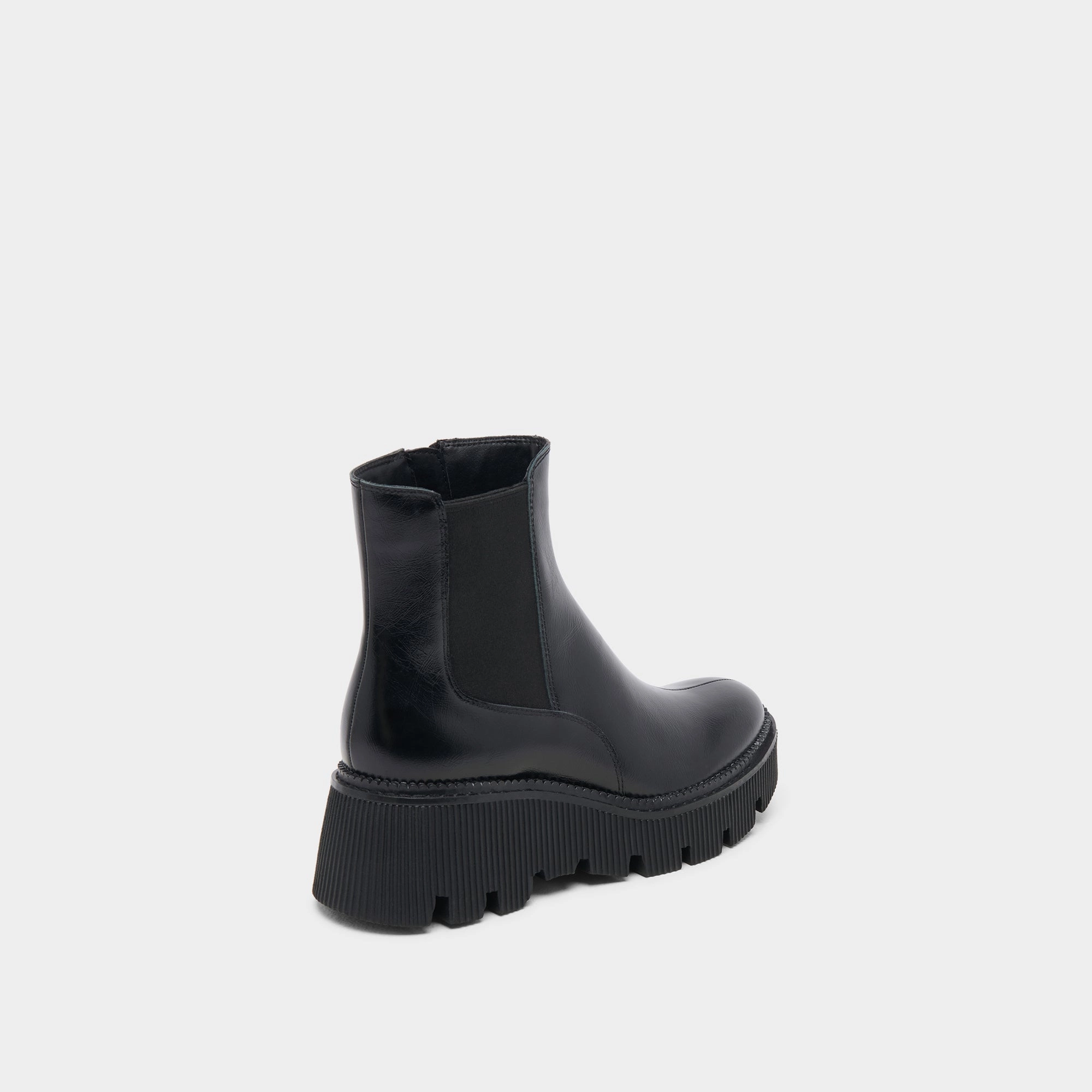 Quick Drying Windy Weather EMMET H2O WIDE BOOTS MIDNIGHT CRINKLE PATENT