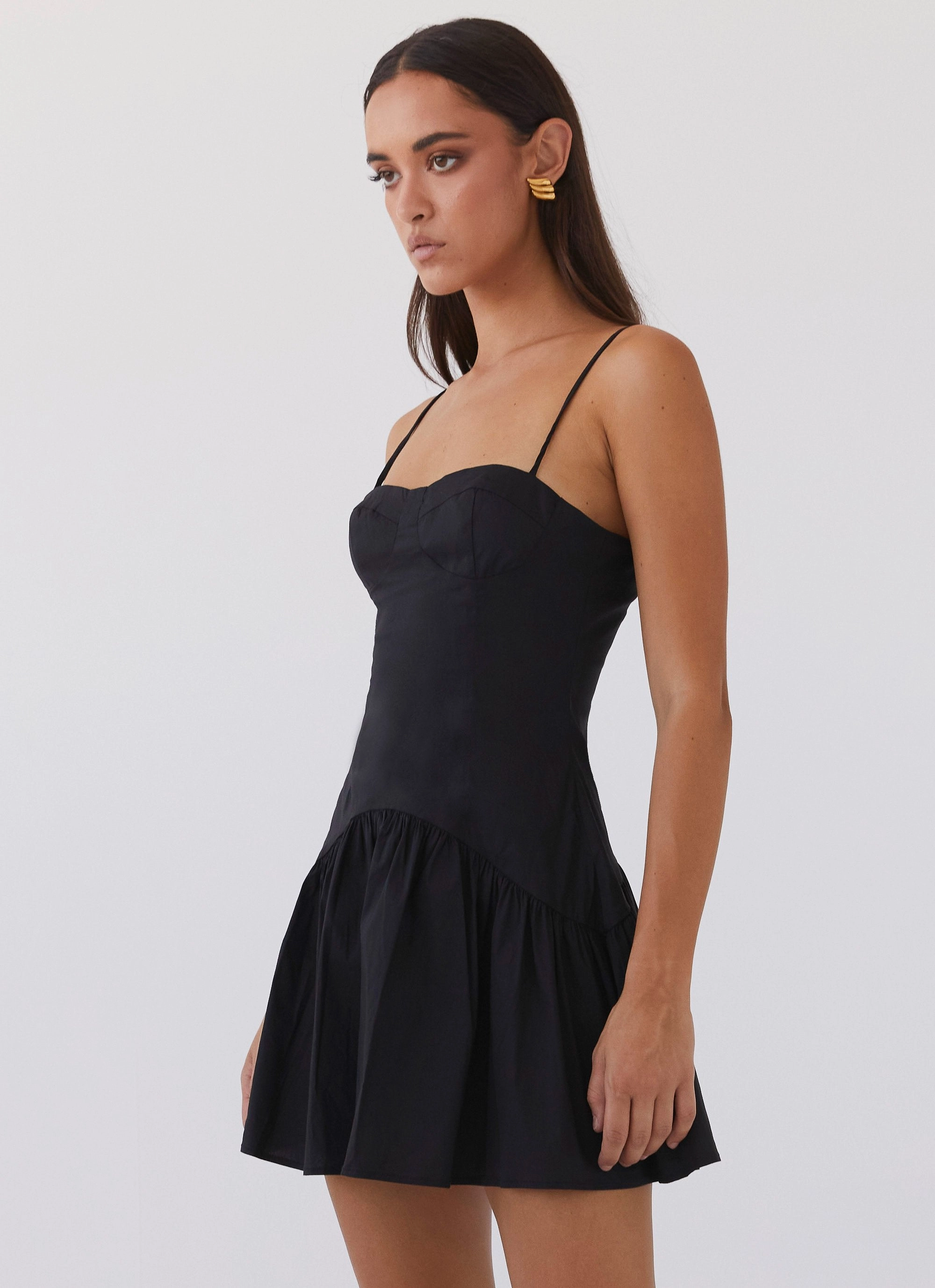 Endless Summer Mini Dress - Black Perfect Fit Look Smart and Chic