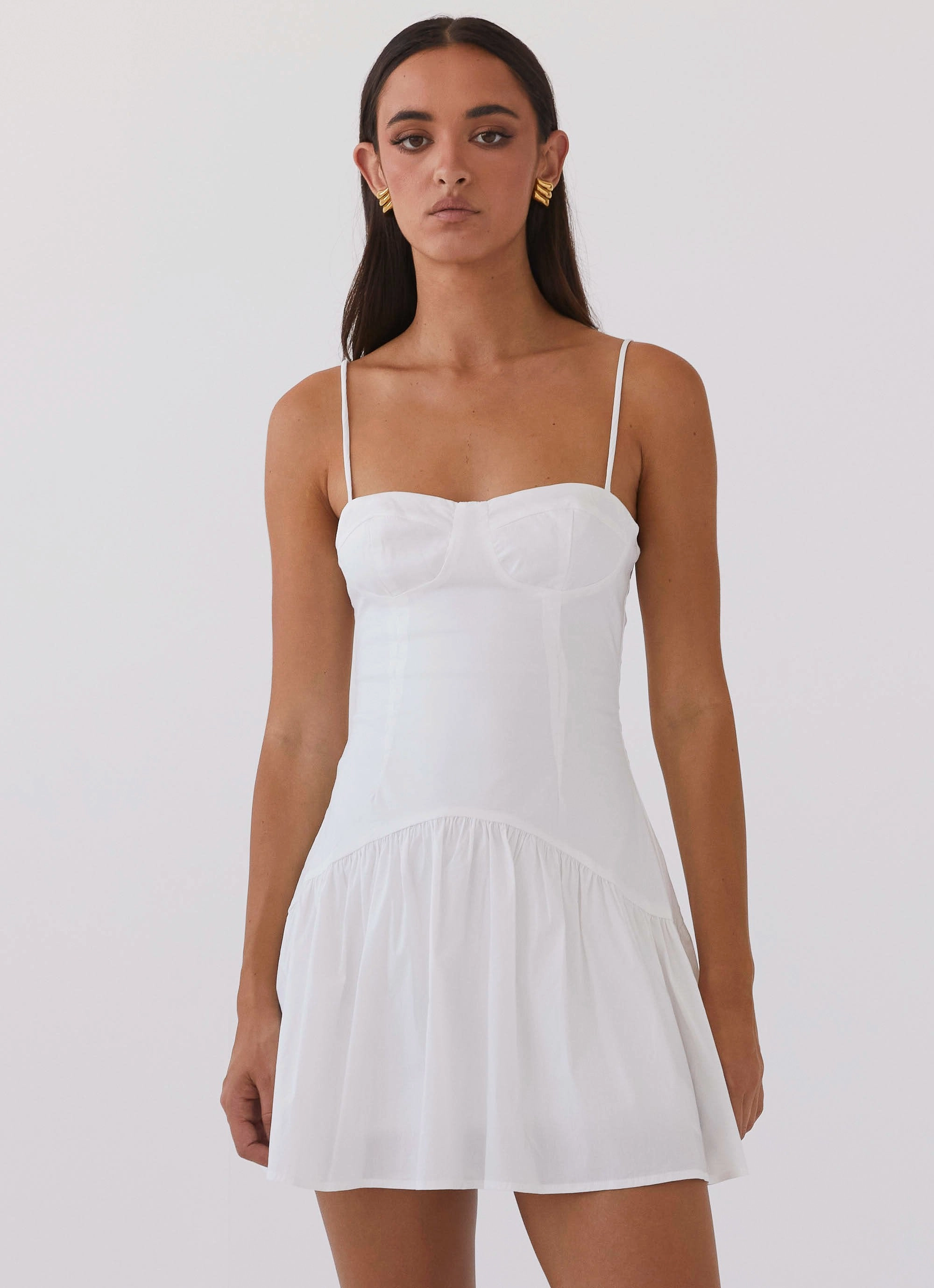 Endless Summer Mini Dress - White Sharp Finish