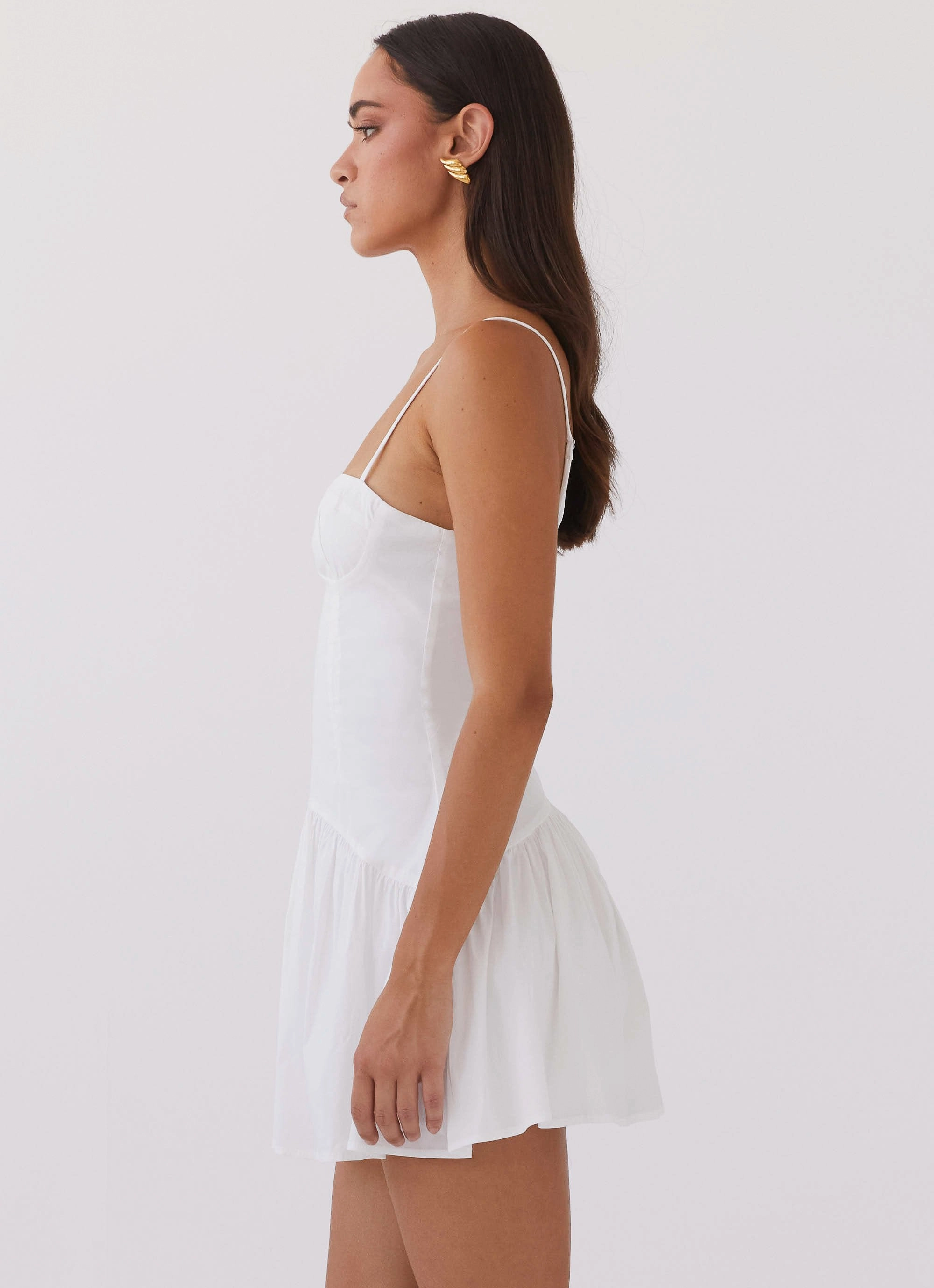 Endless Summer Mini Dress - White Smart Fabric