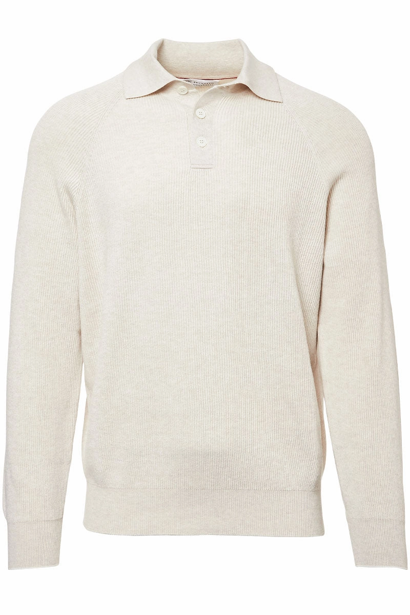 Snuggle Comfort English Rib Polo Sweater