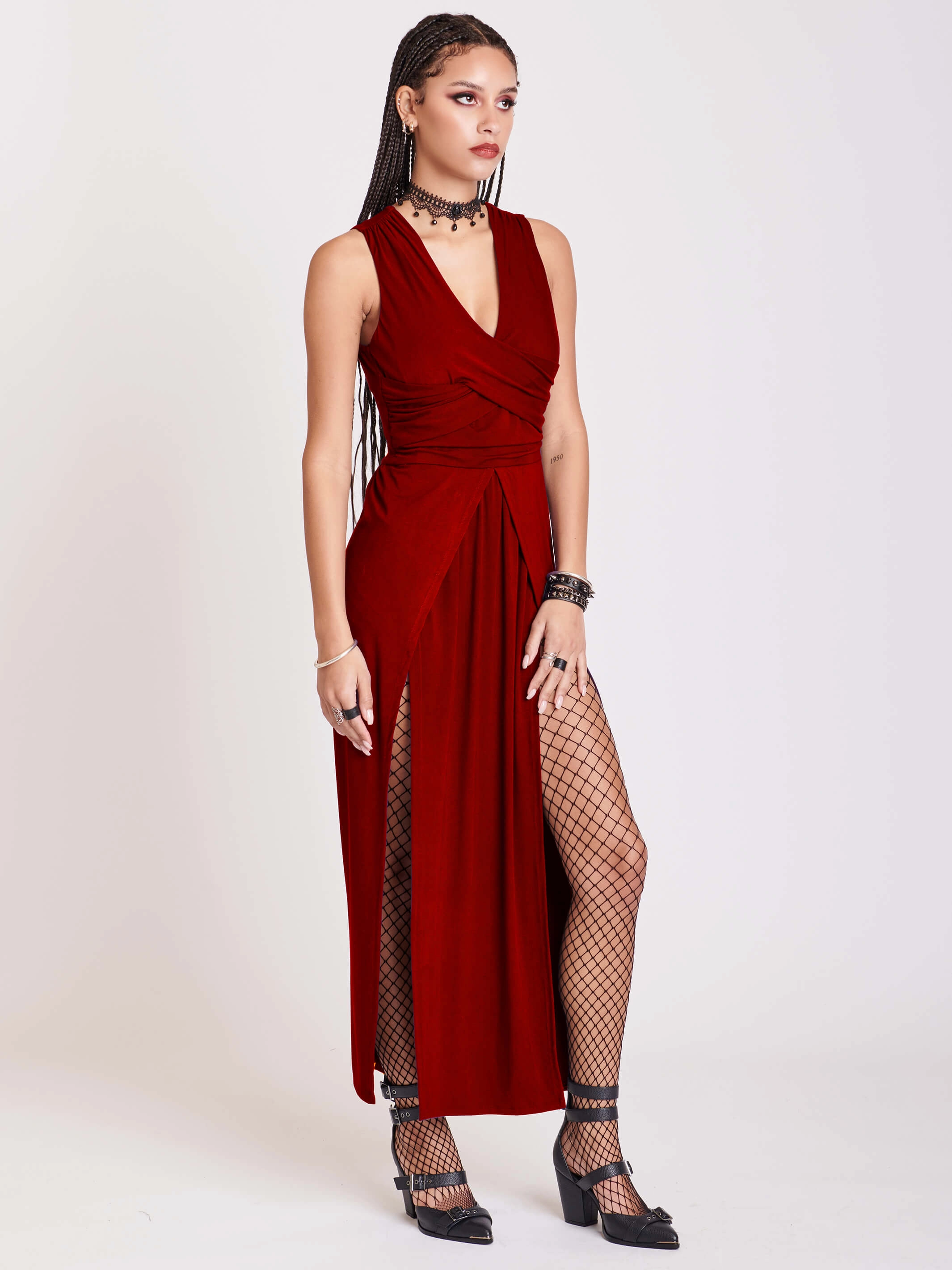 Scarlet Twist Dress Soft Gradient