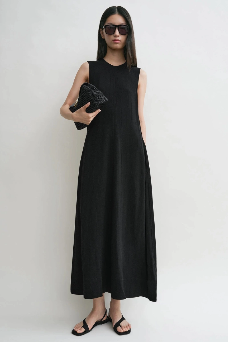 Spring Flow Woven Stripe Dress