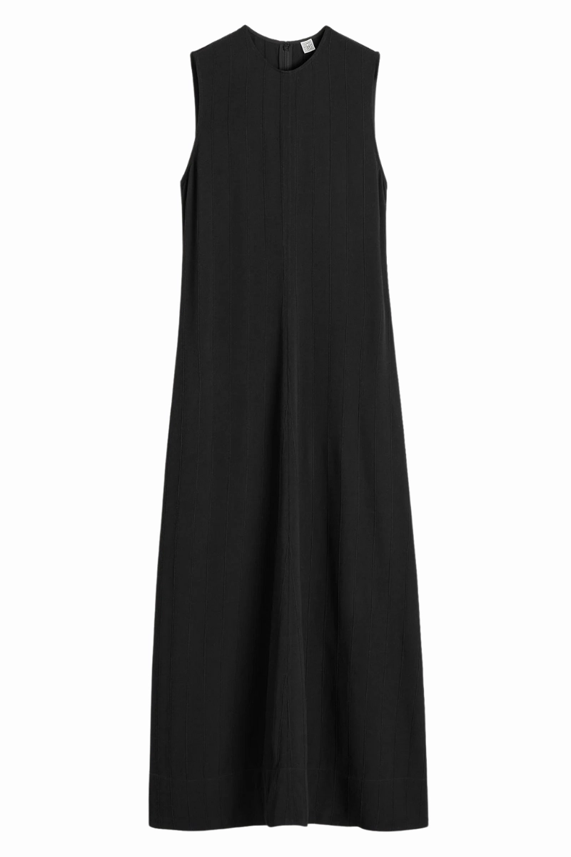 Woven Stripe Dress Flattering Style Modern Form