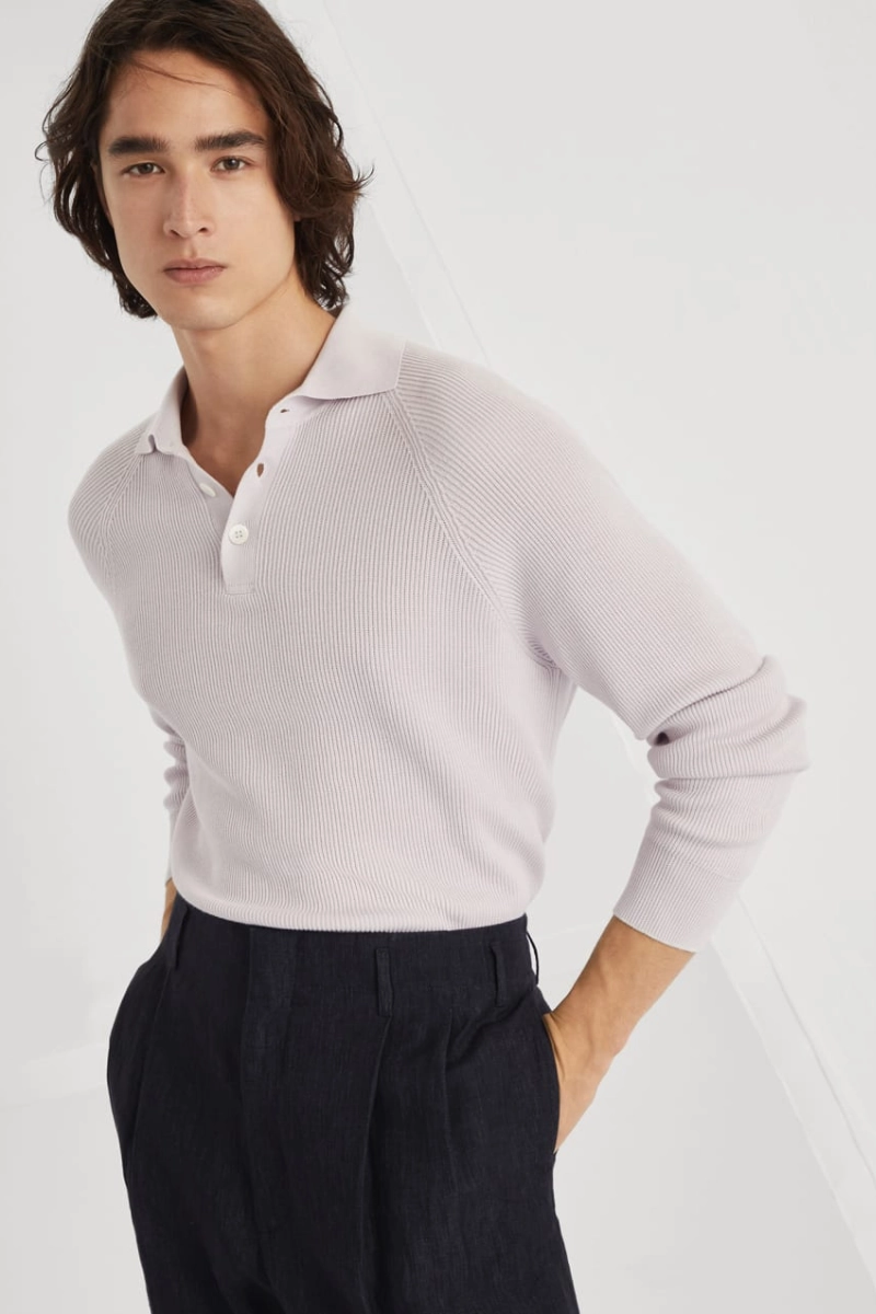 Fast Drying English Rib Knit Polo