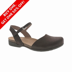 Women's Rowan - Chocolate Milled Nubuck suede upper