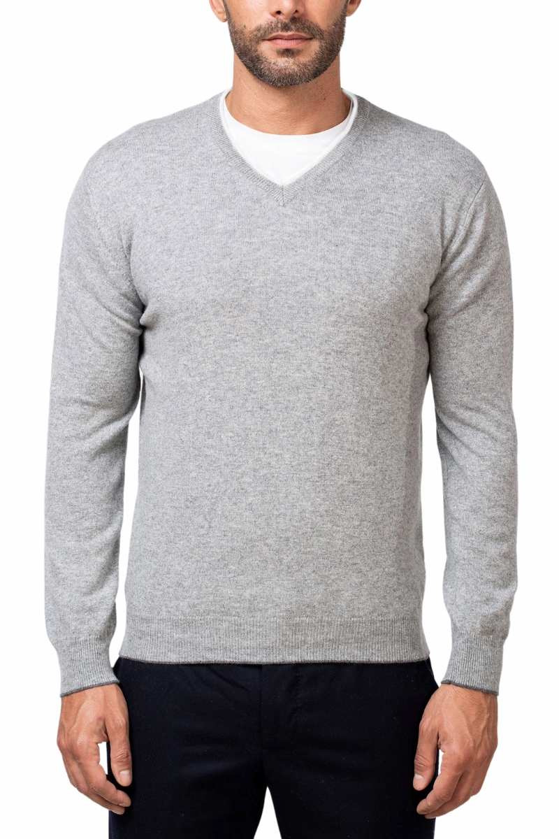 Breathable Base Wrinkle Resistant Cashmere V-Neck