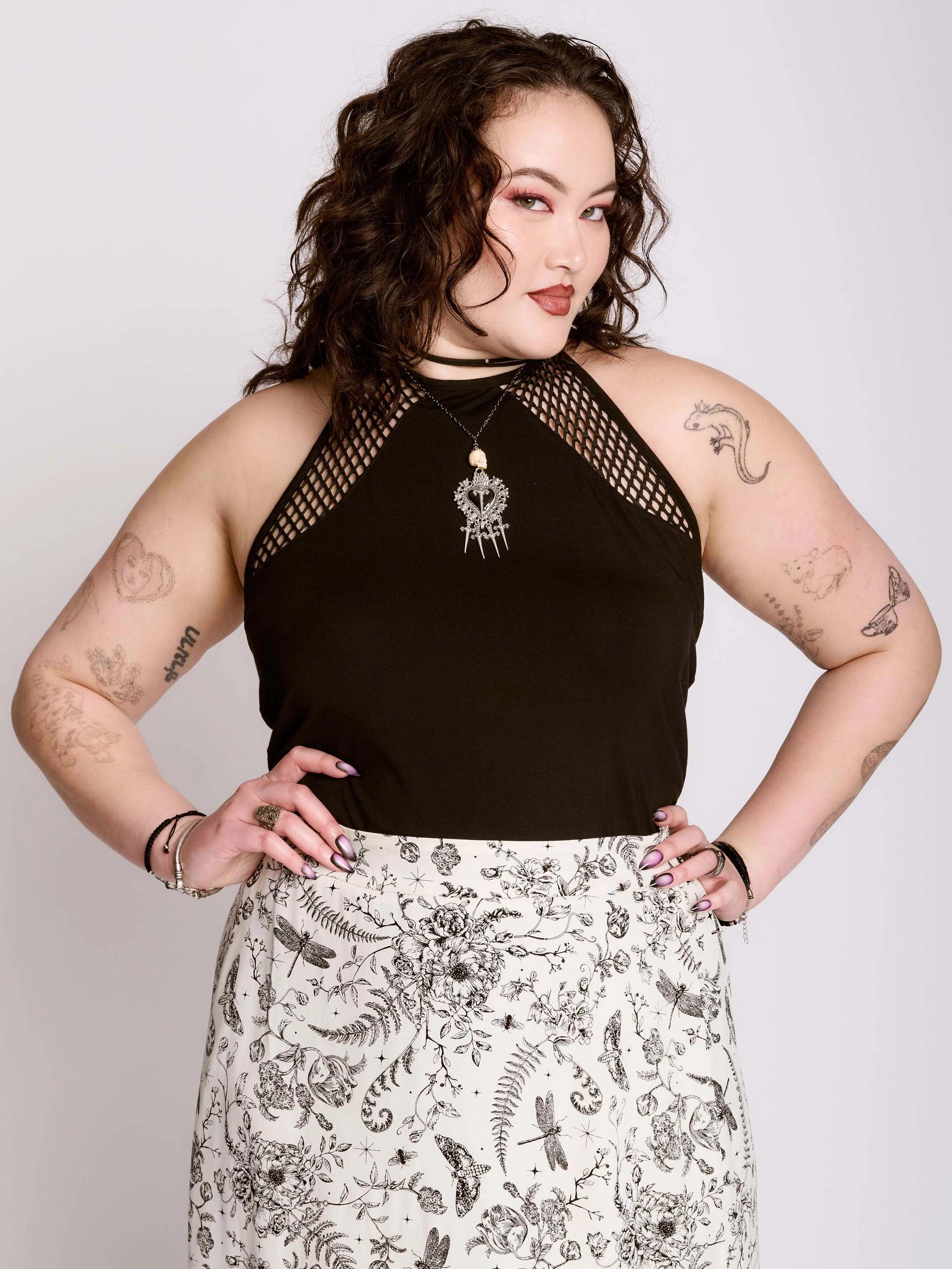 Fishnet Halter Top low speed amphibious operation