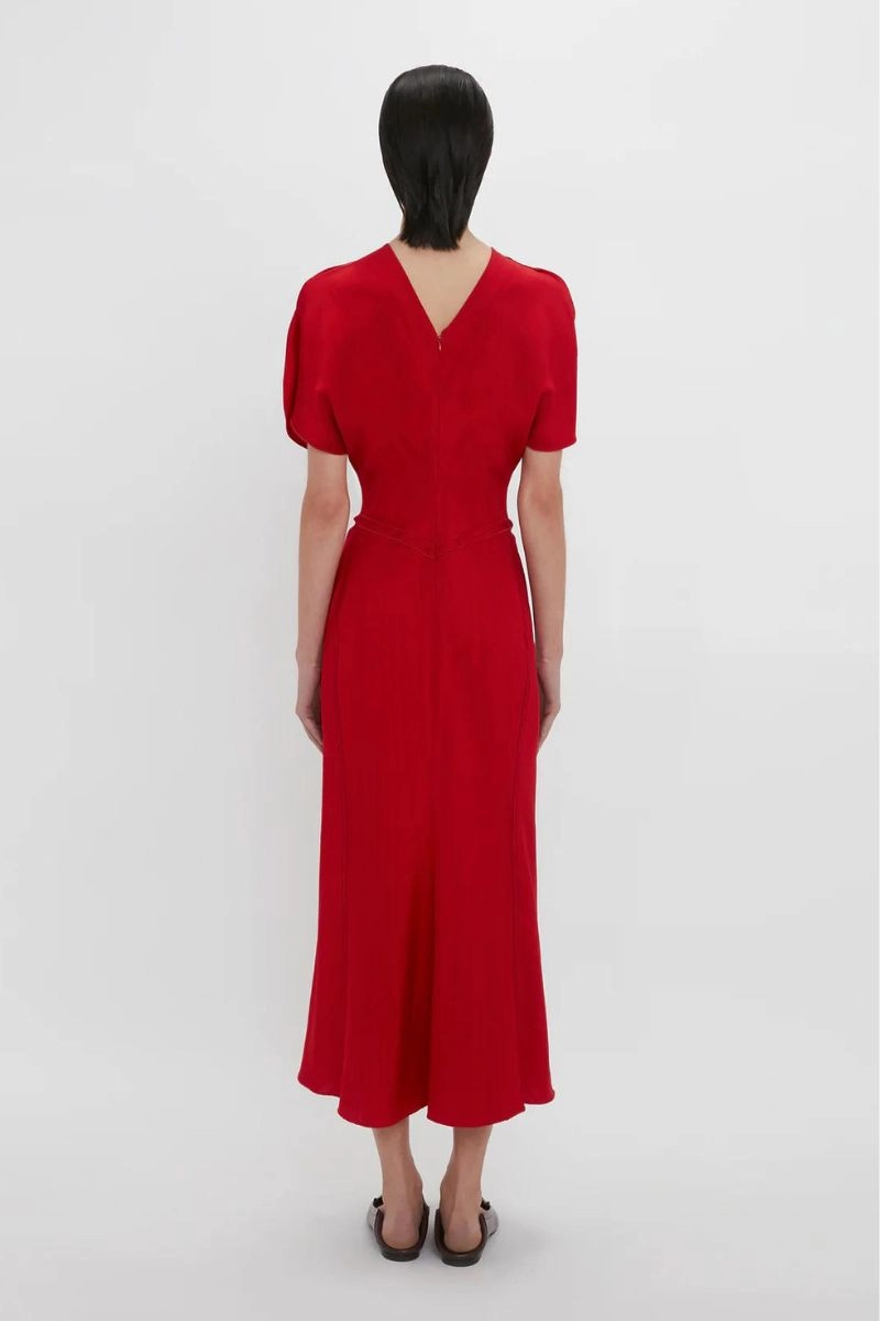 Daily Silhouette Exclusive Gathered Waist Midi Dress