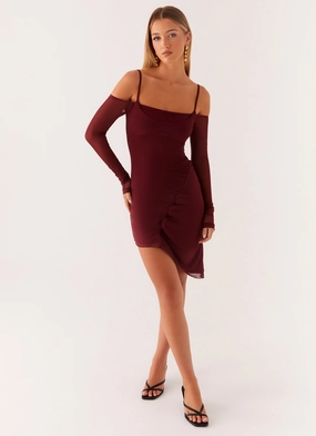 Sascha Mini Dress - Maroon Versatile Fit