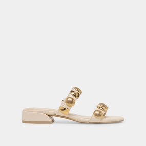 Party Pop FARROW SANDALS CREME LEATHER