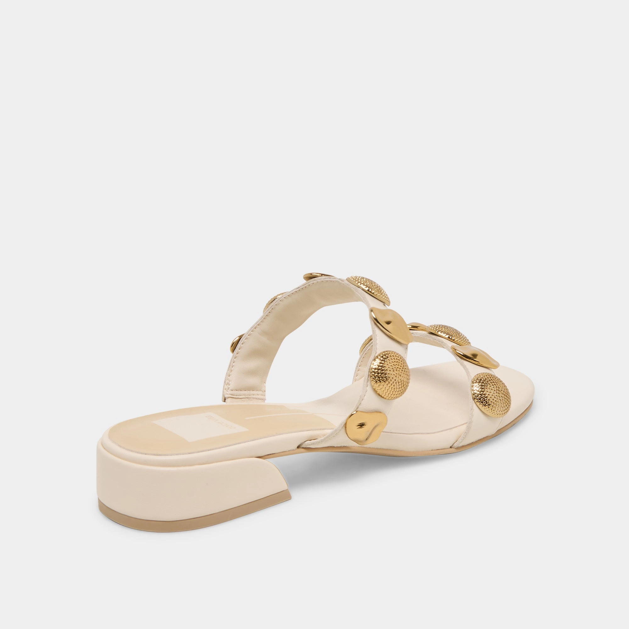 FARROW SANDALS CREME LEATHER Clean Lines