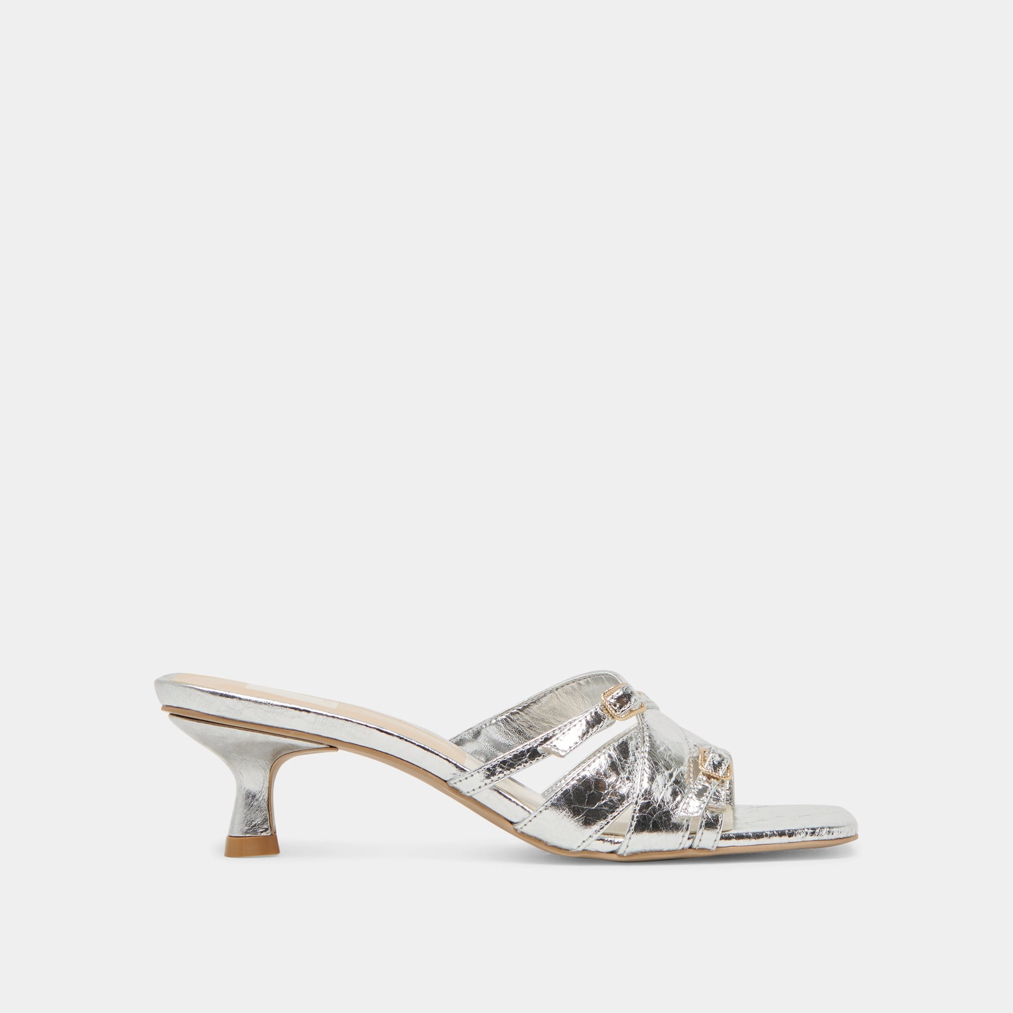 Romantic Glow Heroine Spark BRYANT HEELS SILVER DISTRESSED LEATHER