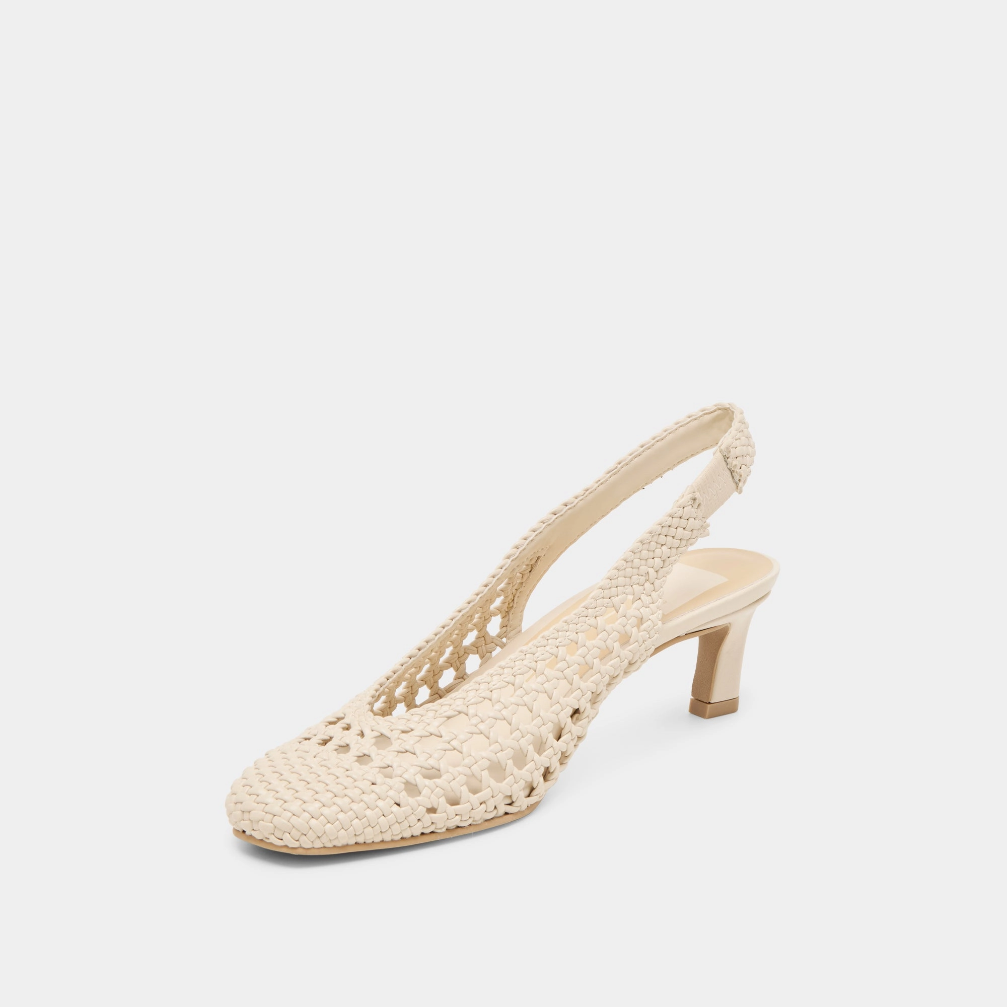 FAWNE HEELS CREME WOVEN STELLA Effortless Glam Red Heel