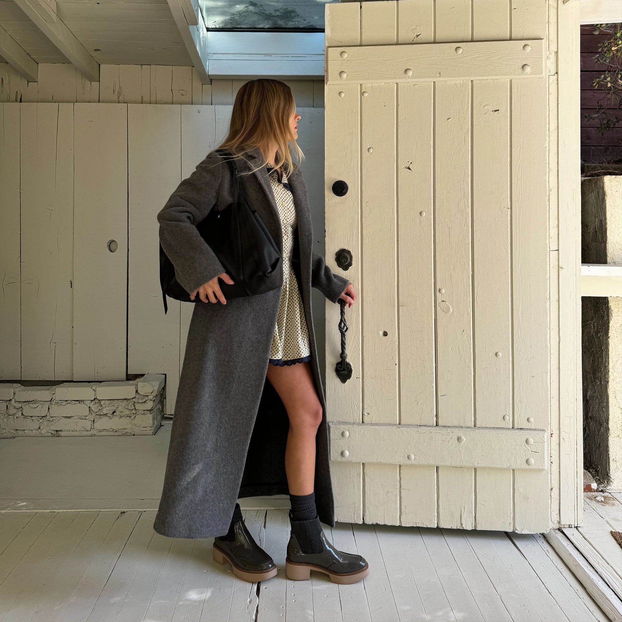 SALINE H2O BOOTIES DARK OLIVE CRINKLE PATENT Multi Season