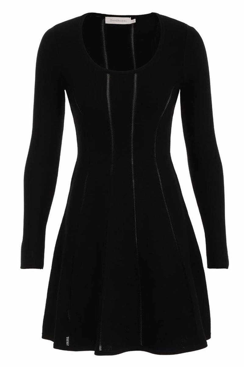 Luminosity Knit Panelled Mini Dress Perfect Layering Smile Feel