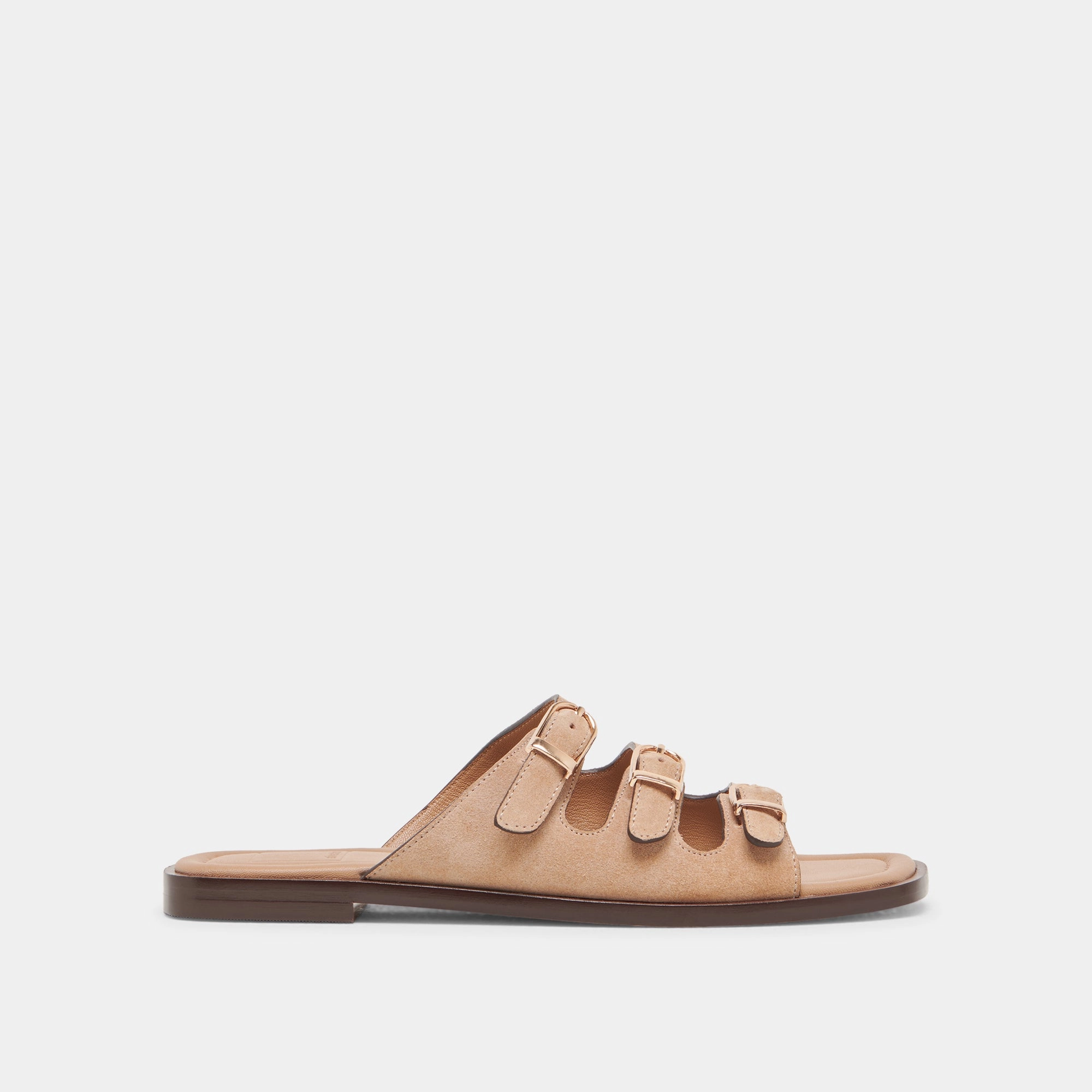 Back Help FIN SANDALS TAN SUEDE