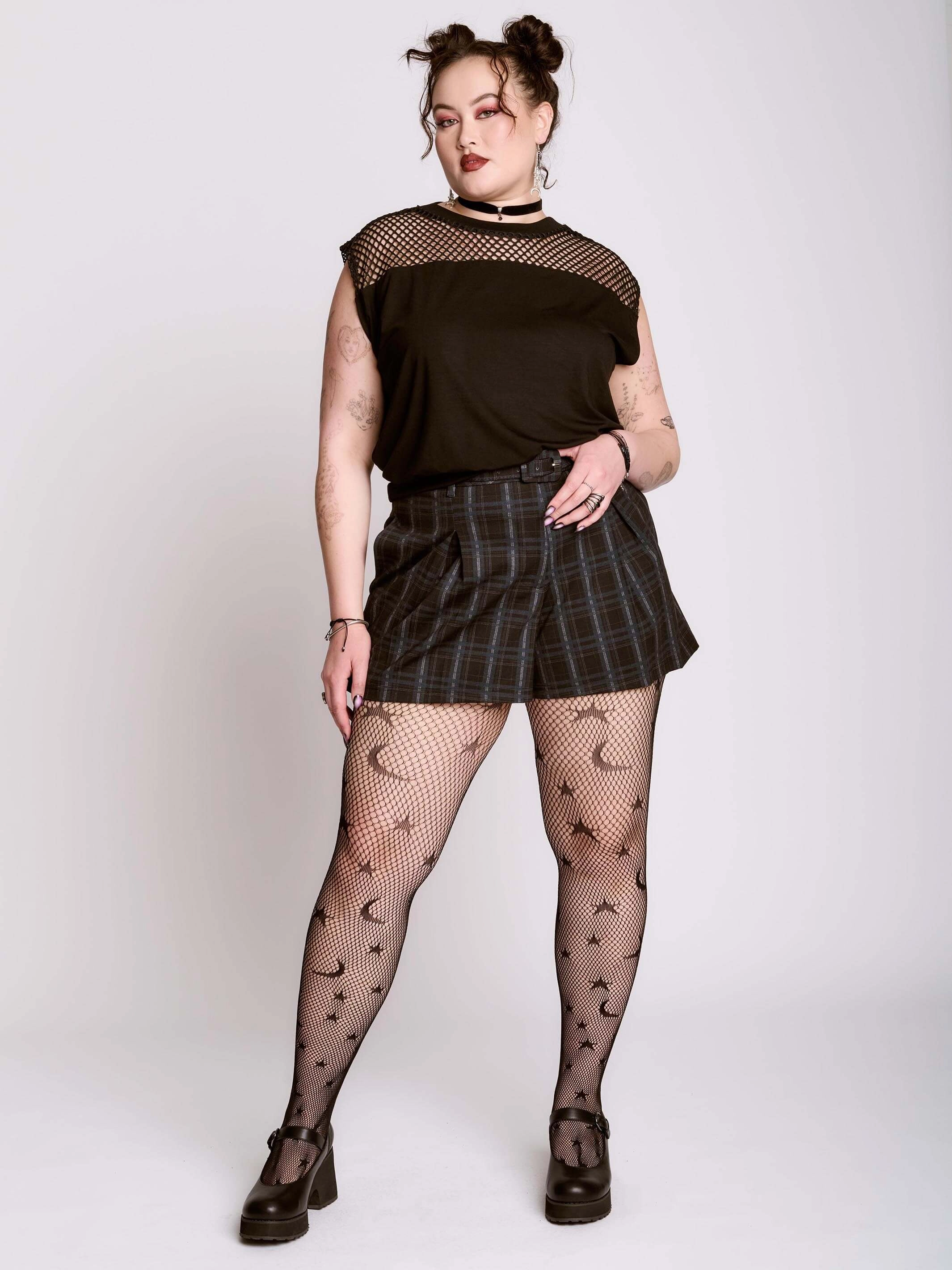 Fishnet Blouson Top in demand