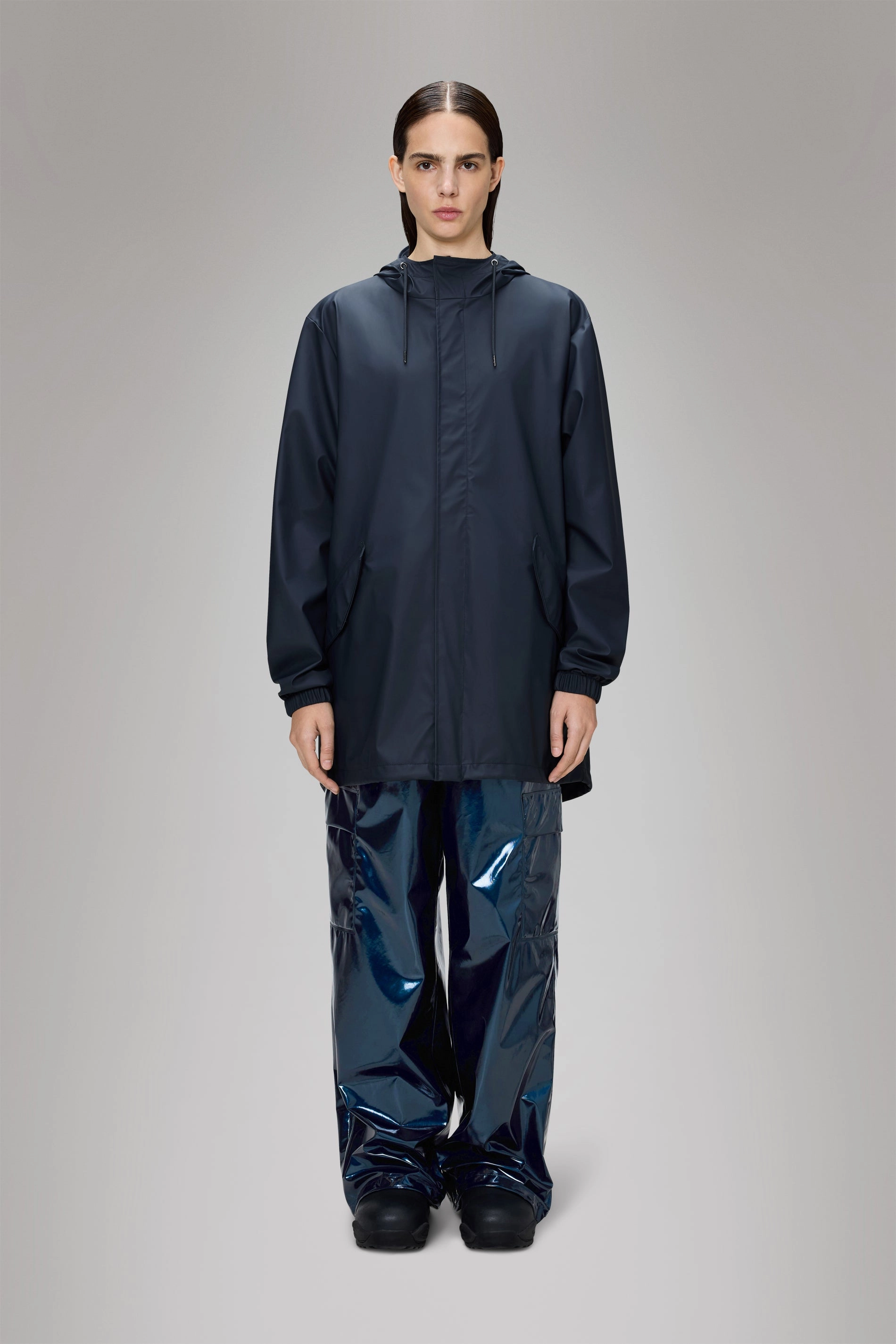 MagneticClosure Fishtail Jacket