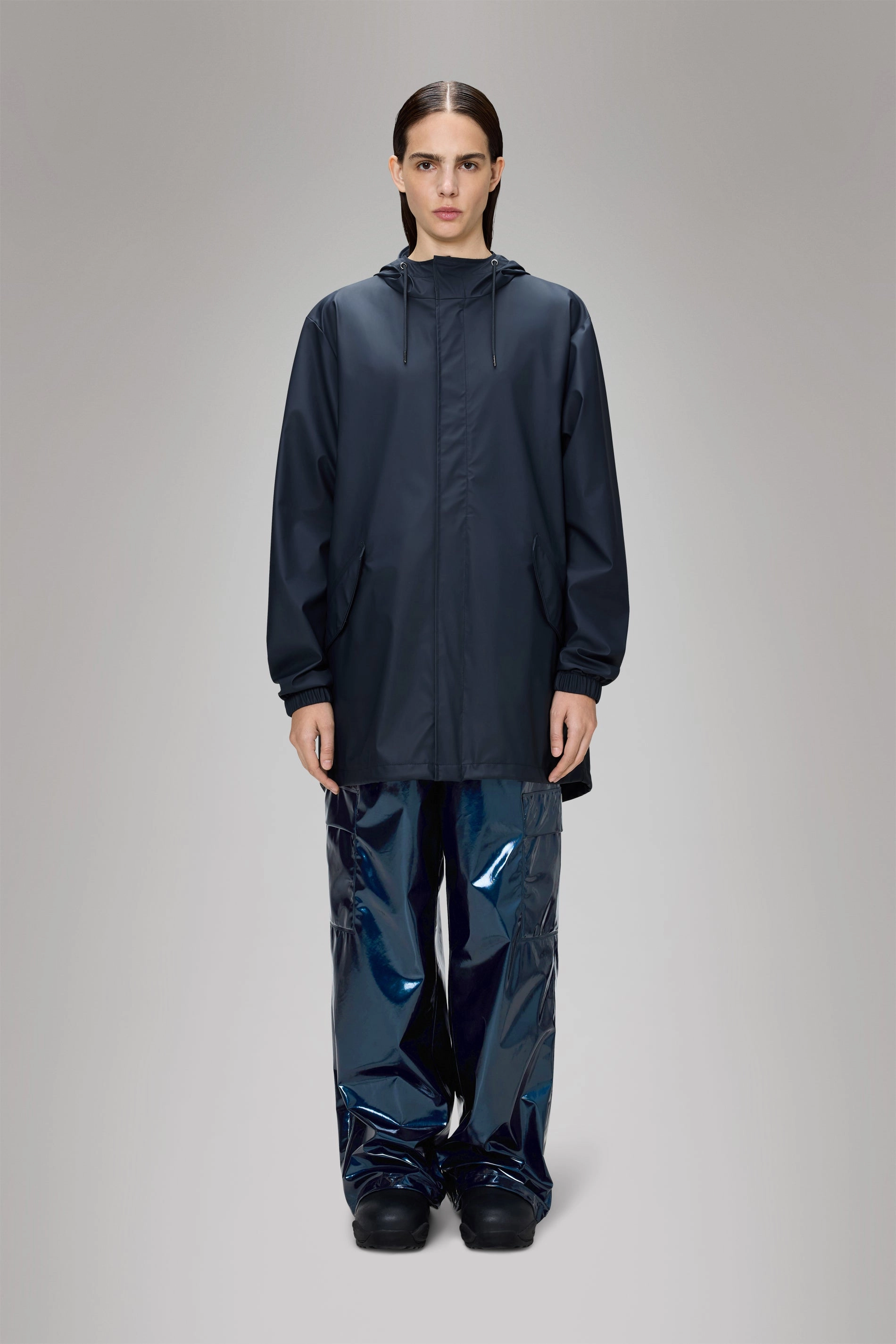 Flexible Hem Adjustment Adaptive Tension Bands Fishtail Jacket