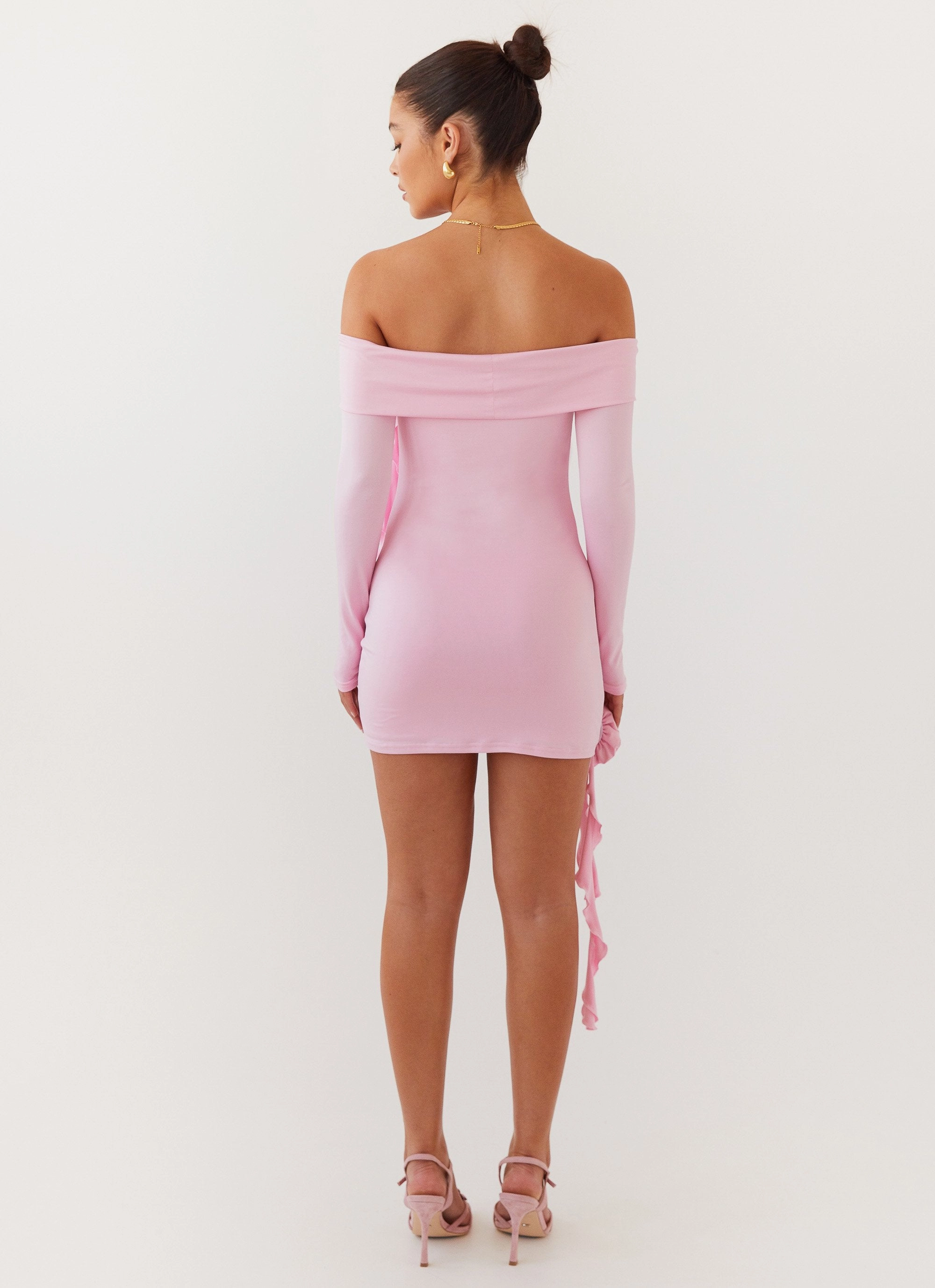 Thermal-Lined Cozy Comfort Cecilia Rose Mini Dress - Candy