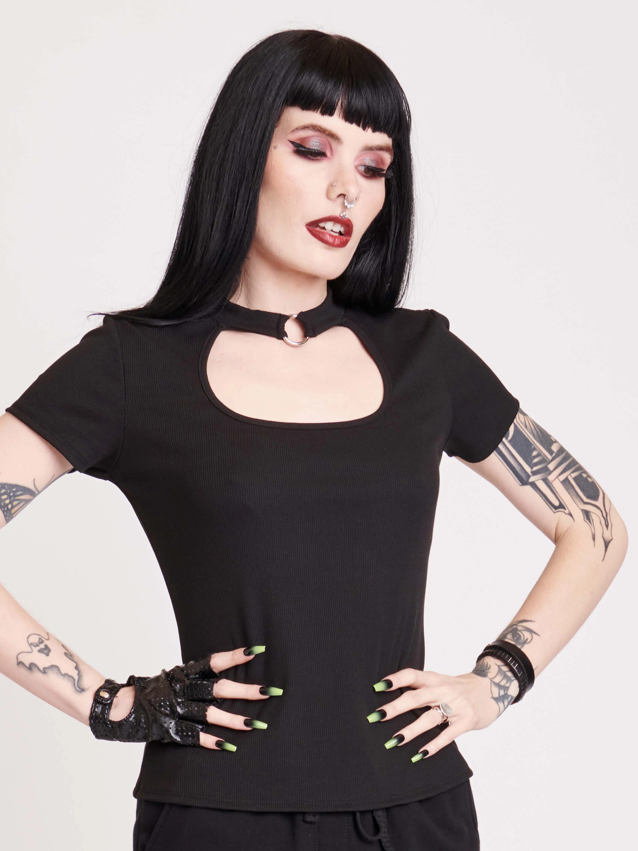 Baby Rib Choker Top Outdoor Leisure