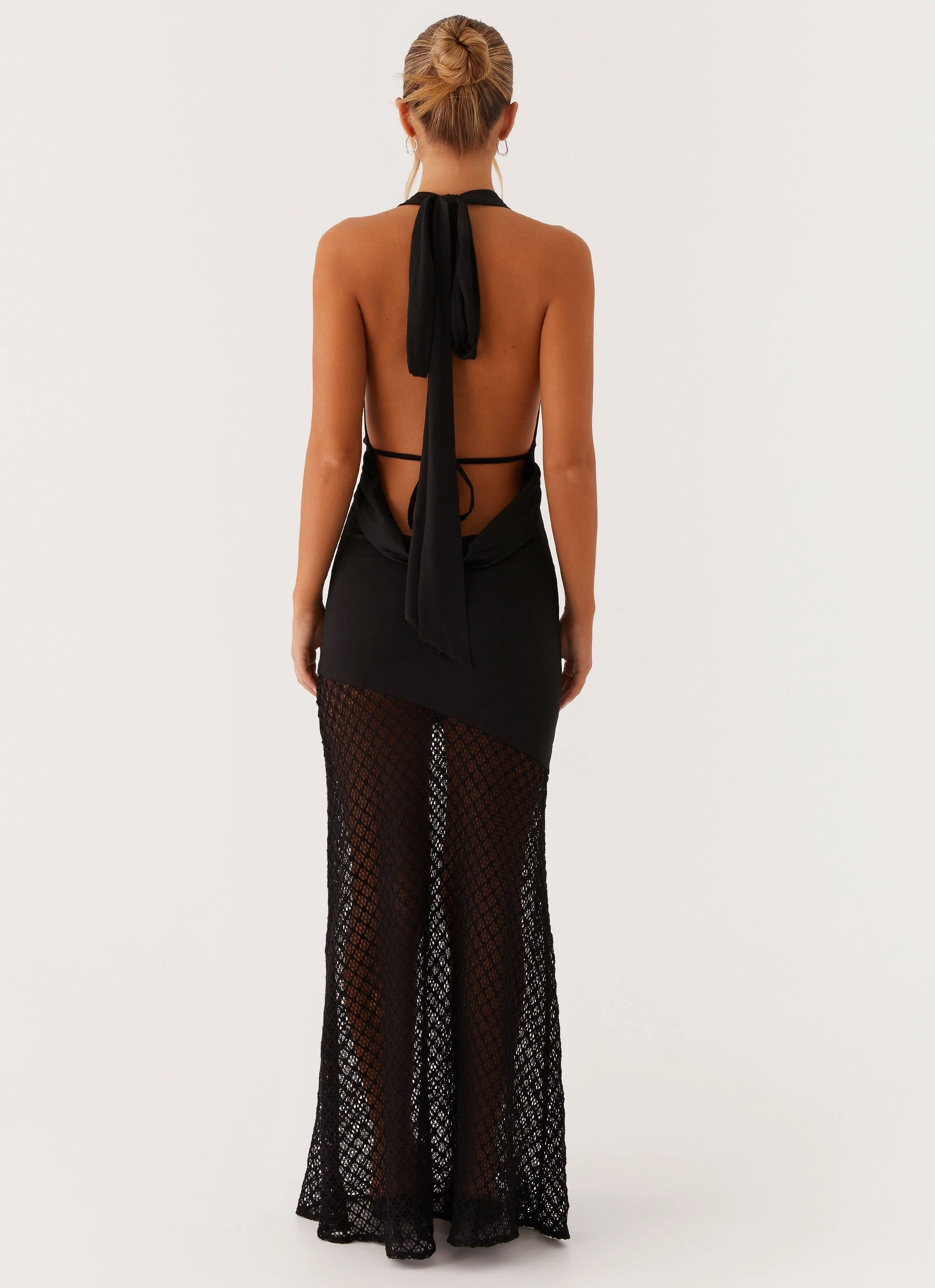 Slim Form Evening Tone Aaliyah Maxi Dress - Black