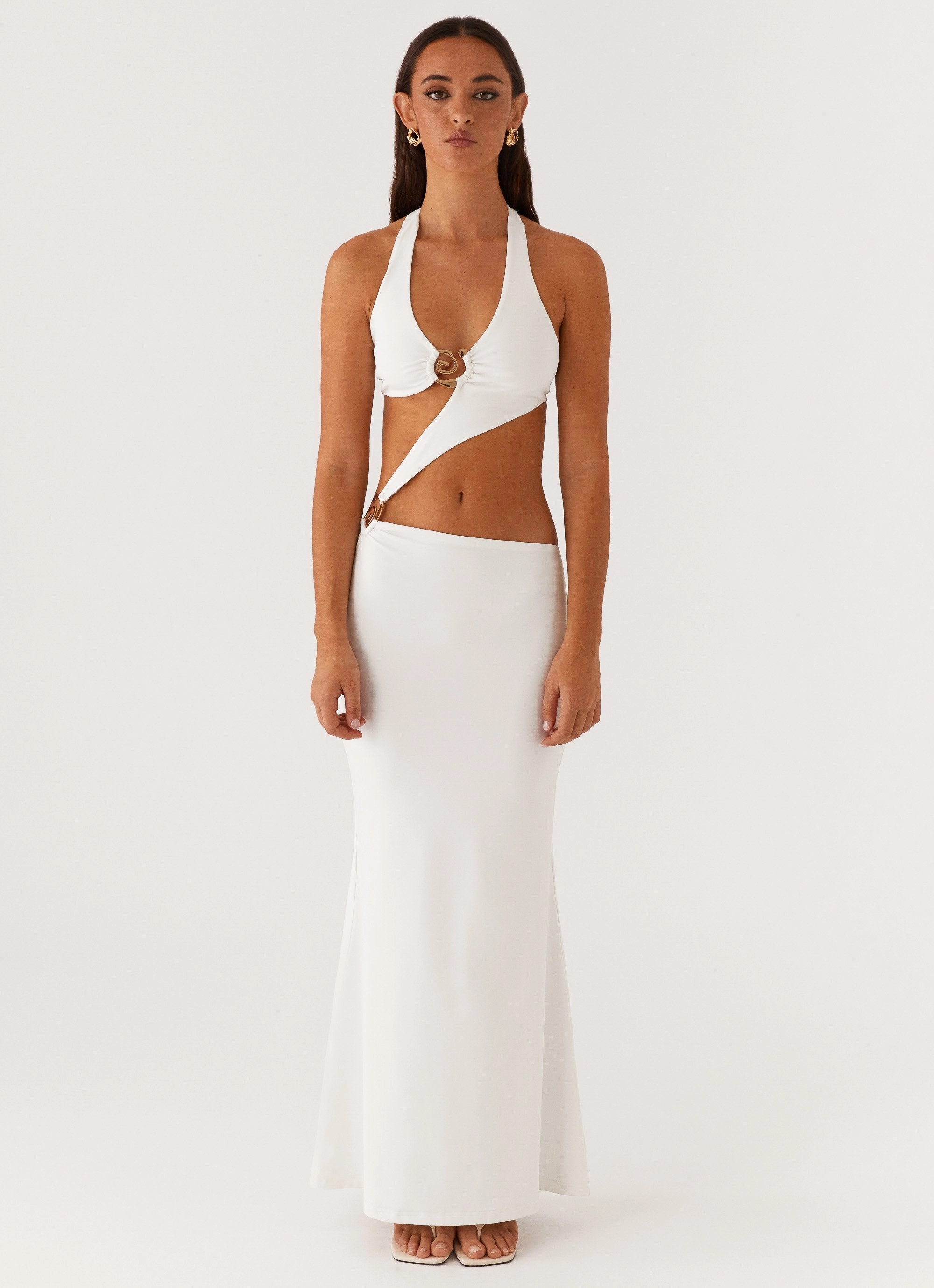 Work Mood World Series Maxi Dress - White