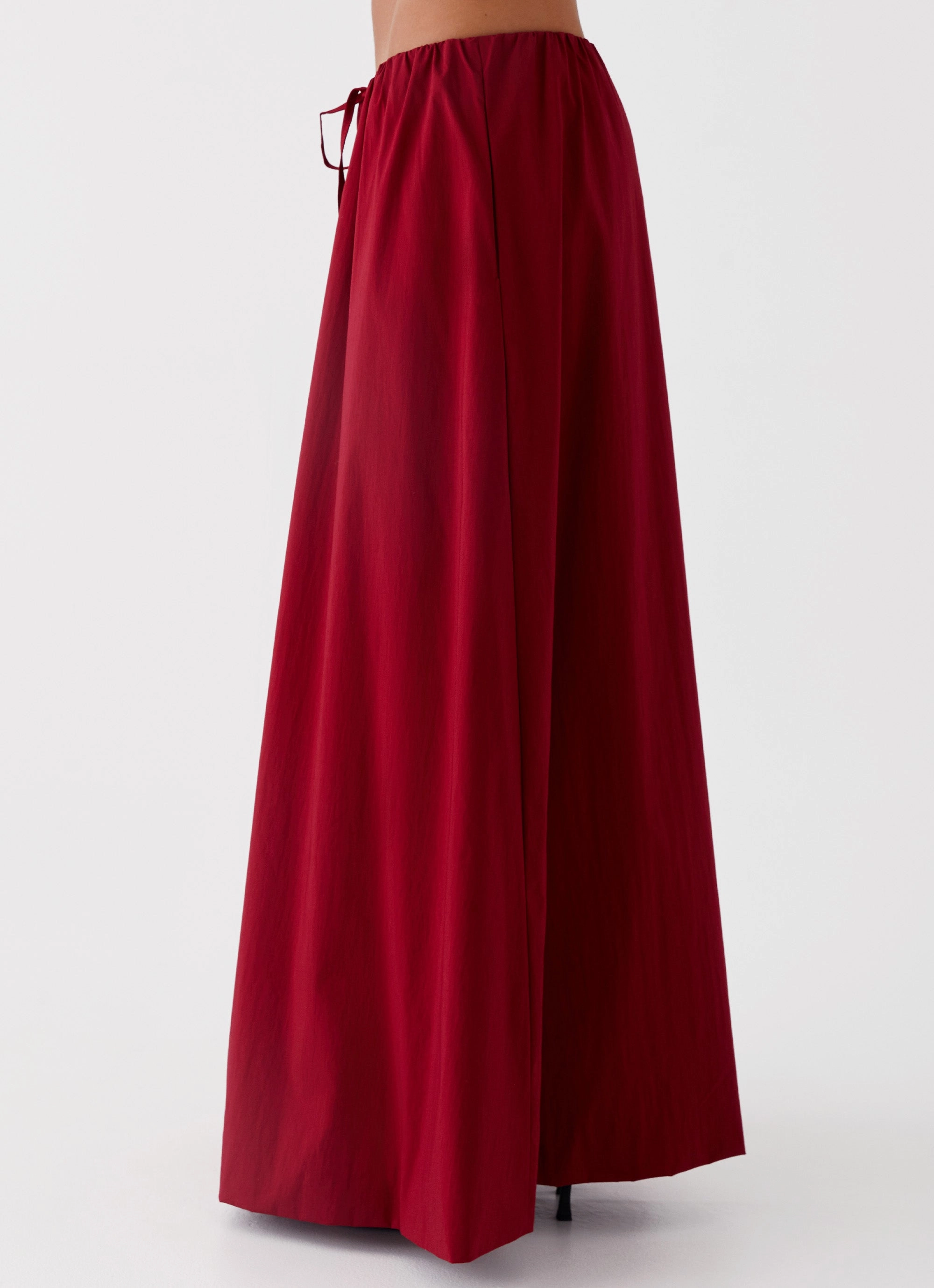 Neutral Wear Cheryl Maxi Skirt - Cherry Red