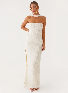 Sadie Maxi Dress - Ivory Neutral-Shade