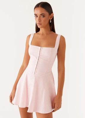 Nordic Calm sweet moment The Isle Mini Dress - Pink