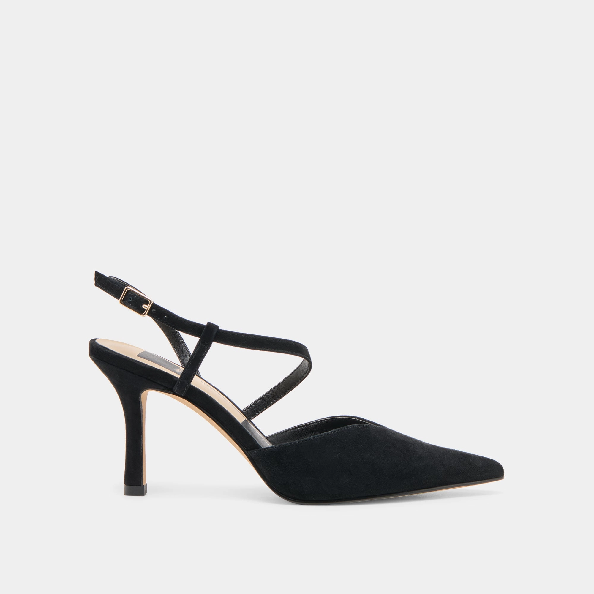 KAMRA HEELS ONYX SUEDE Italian Chic