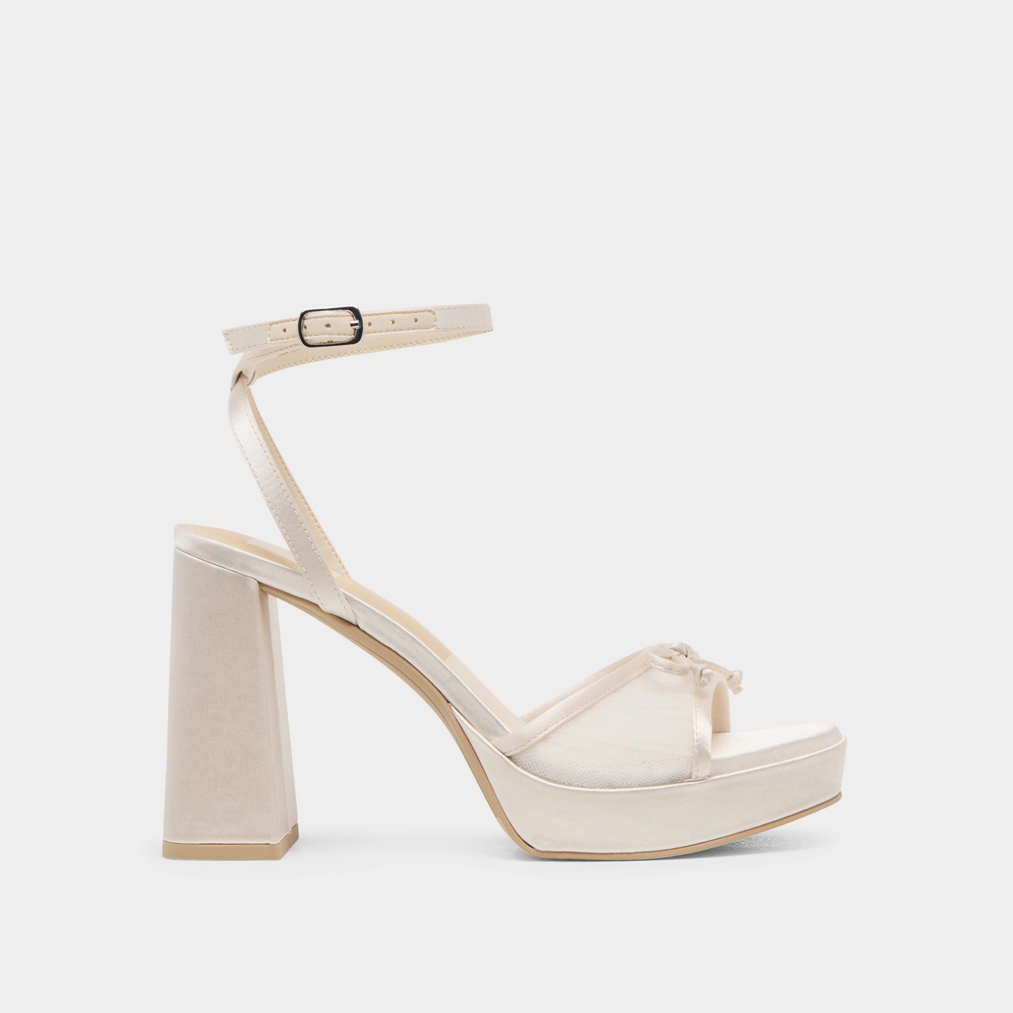 PANDOR HEELS WHITE TULLE High Fashion Sexy Silhouette