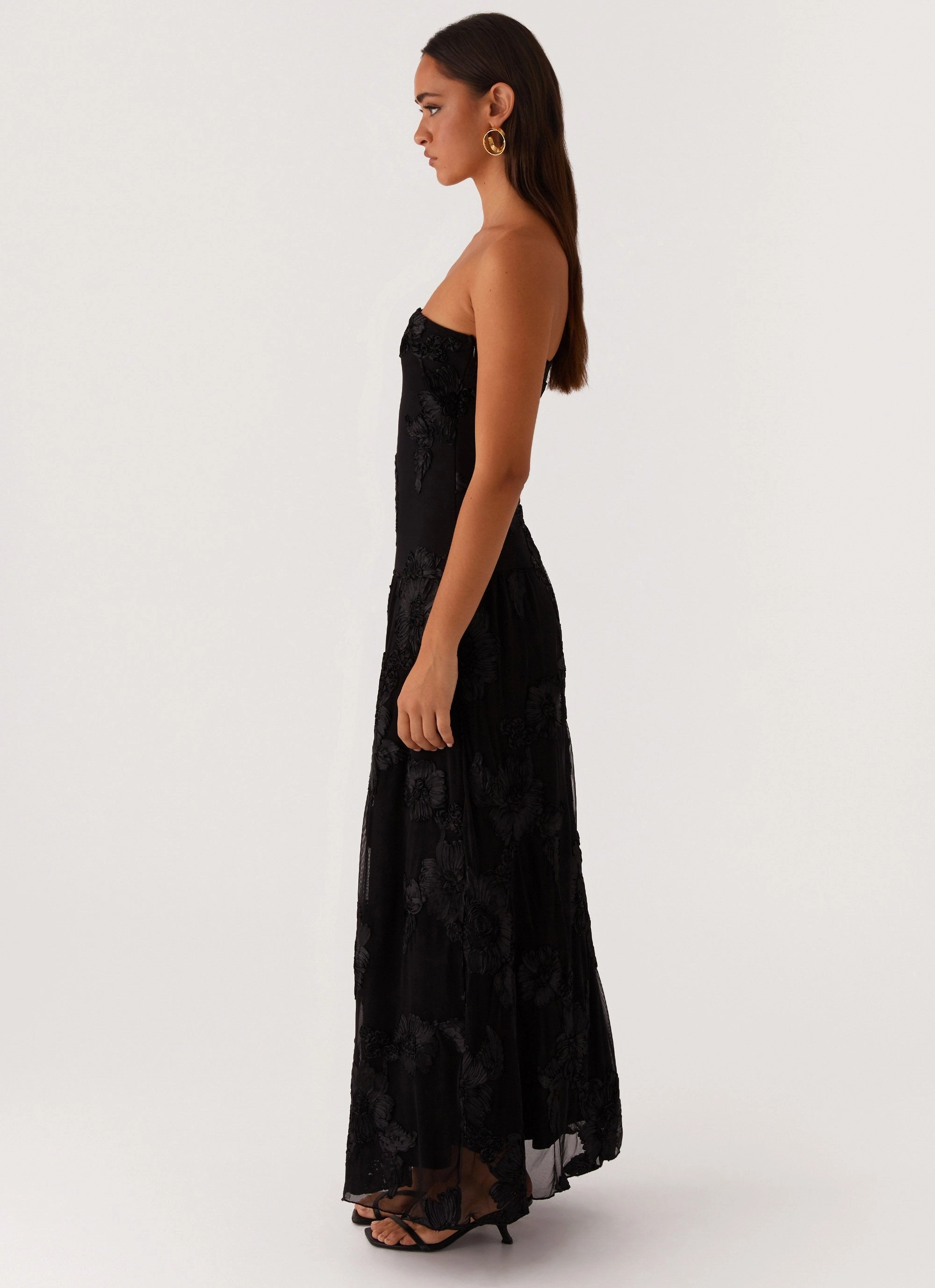 After Light Maxi Dress - Black Year Round Ombre-Effect