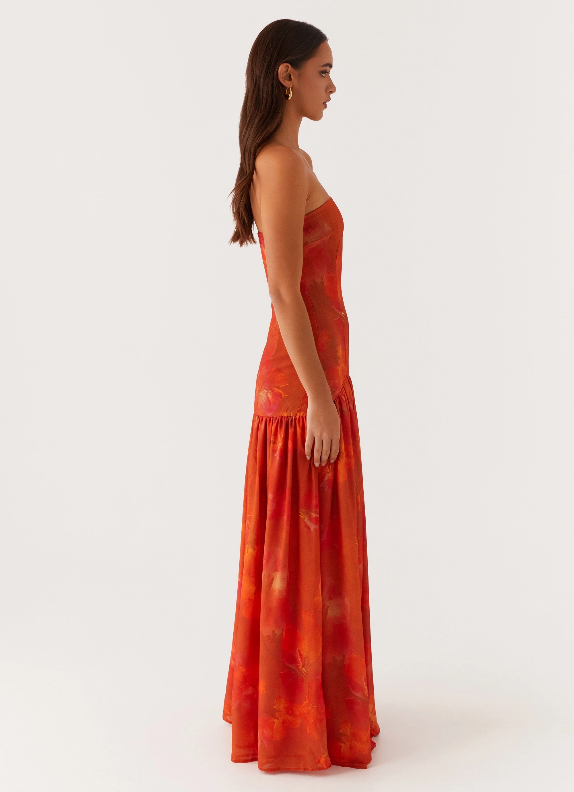Eden Strapless Maxi Dress - Amber Winter Classic Chic Motion