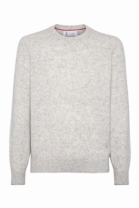 Flecked Crew Sweater Casual Layer Temperature Regulating Fibers