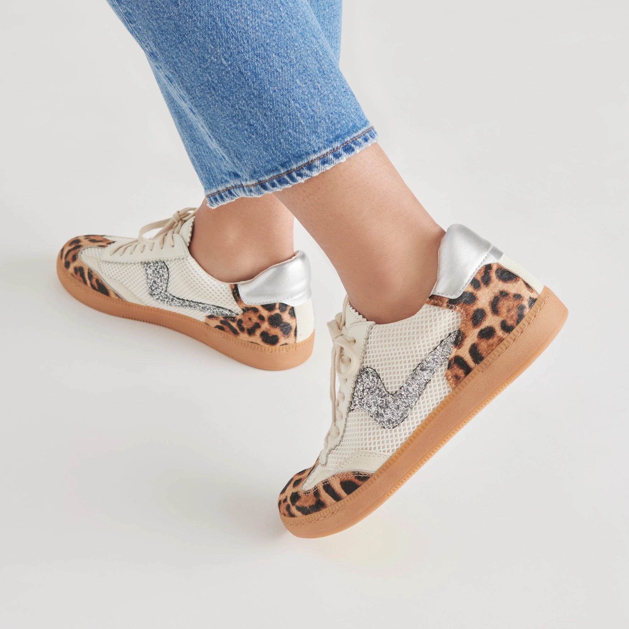 Silent Walk Day Long NOTICE SNEAKERS LEOPARD MULTI CALF HAIR