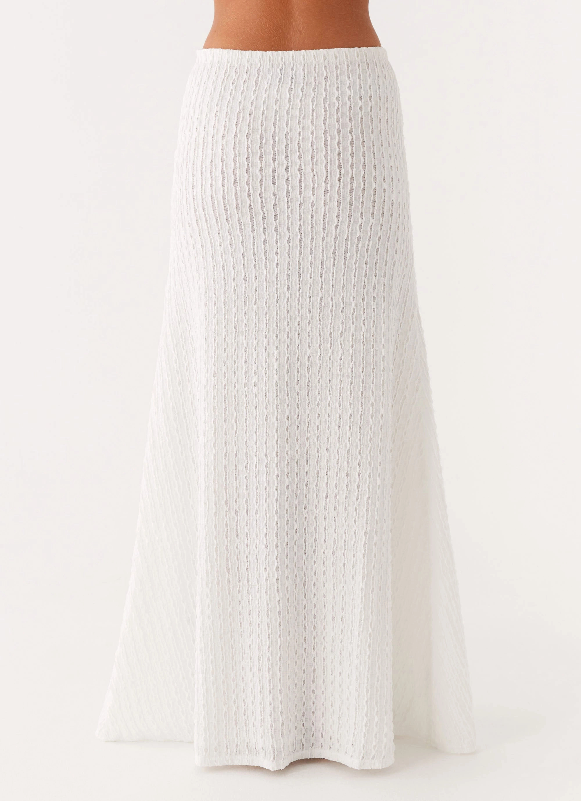 A line Fashion Mood Clovelly Maxi Skirt - White
