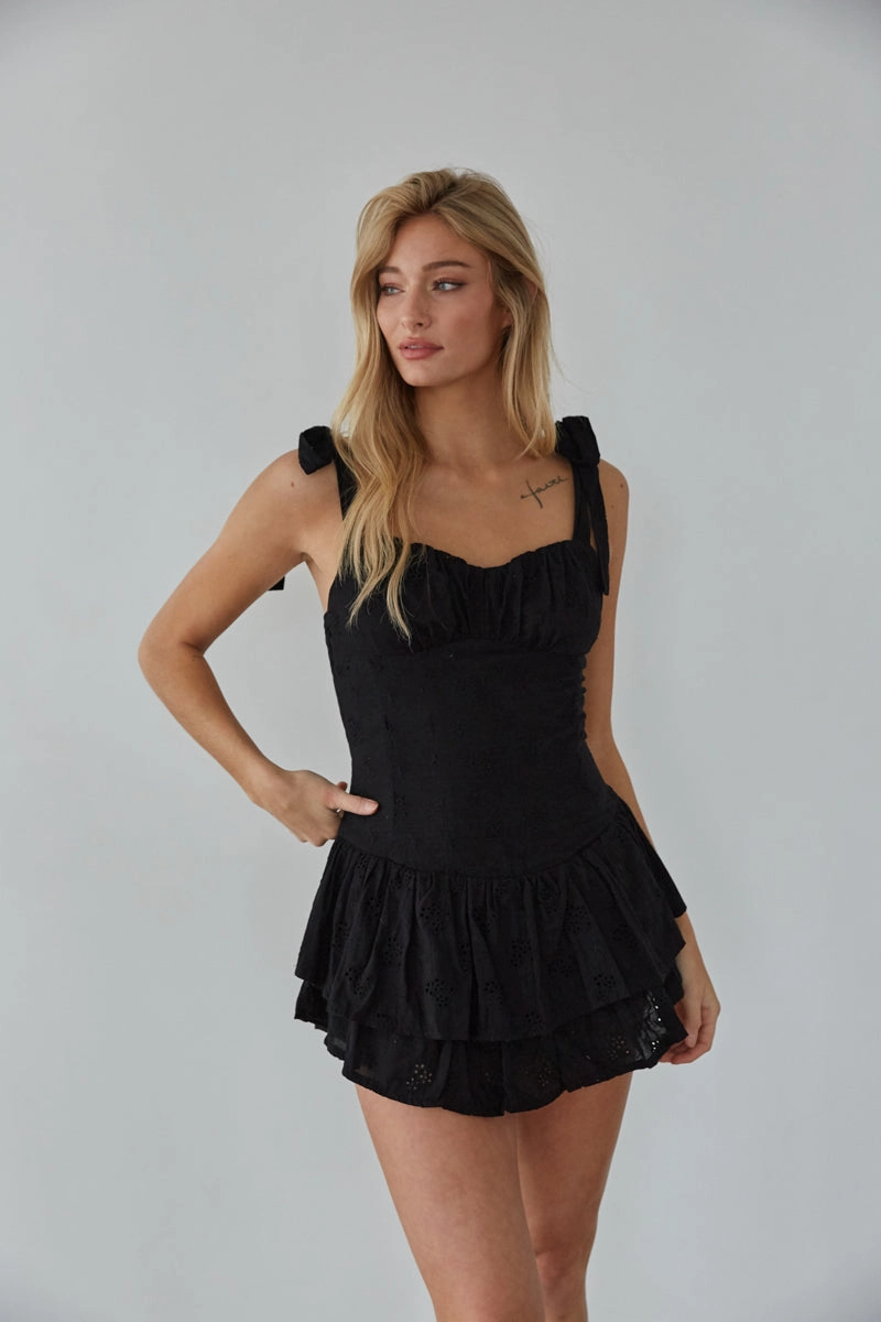 Smart Design Sabrina Eyelet Lace Romper