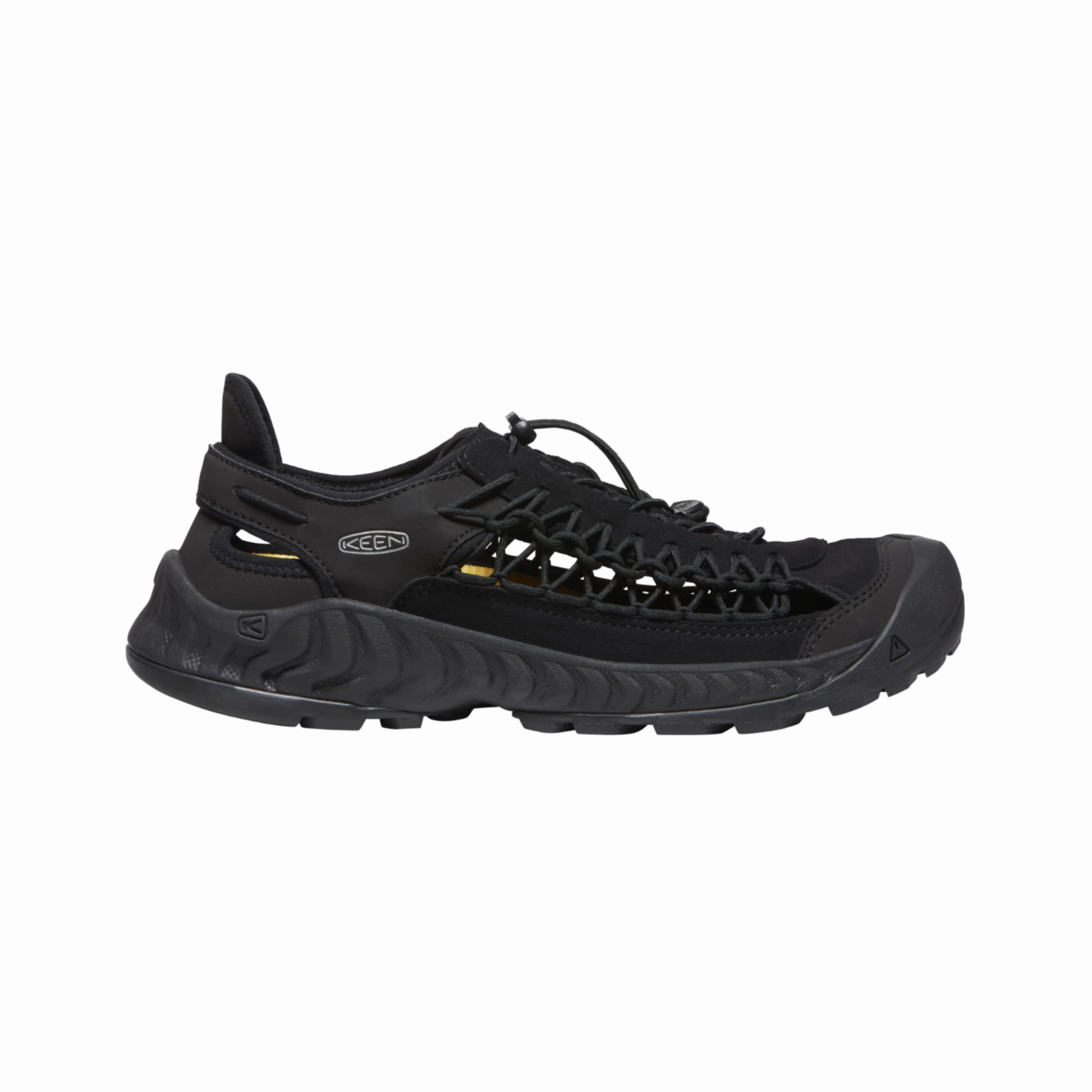 Men's Uneek Nxis Sandal - Triple Black (Regular Width) Durable Outsole