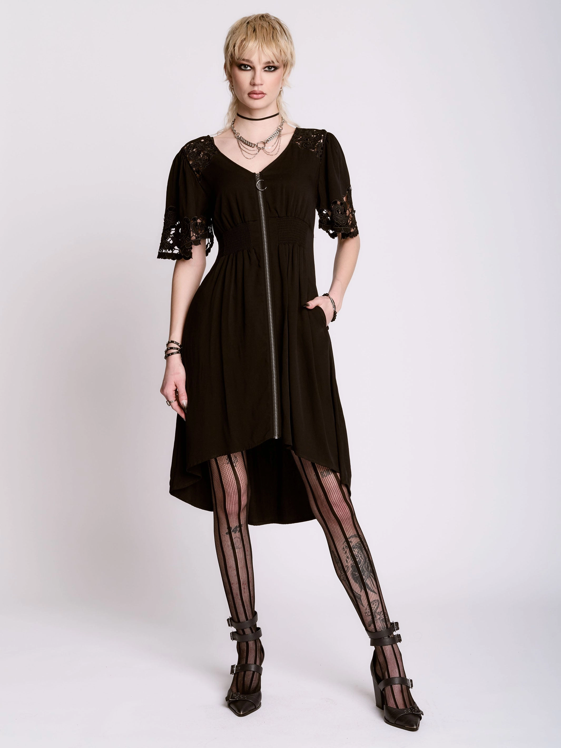 Versatile-Style Endora Embroidered Dress