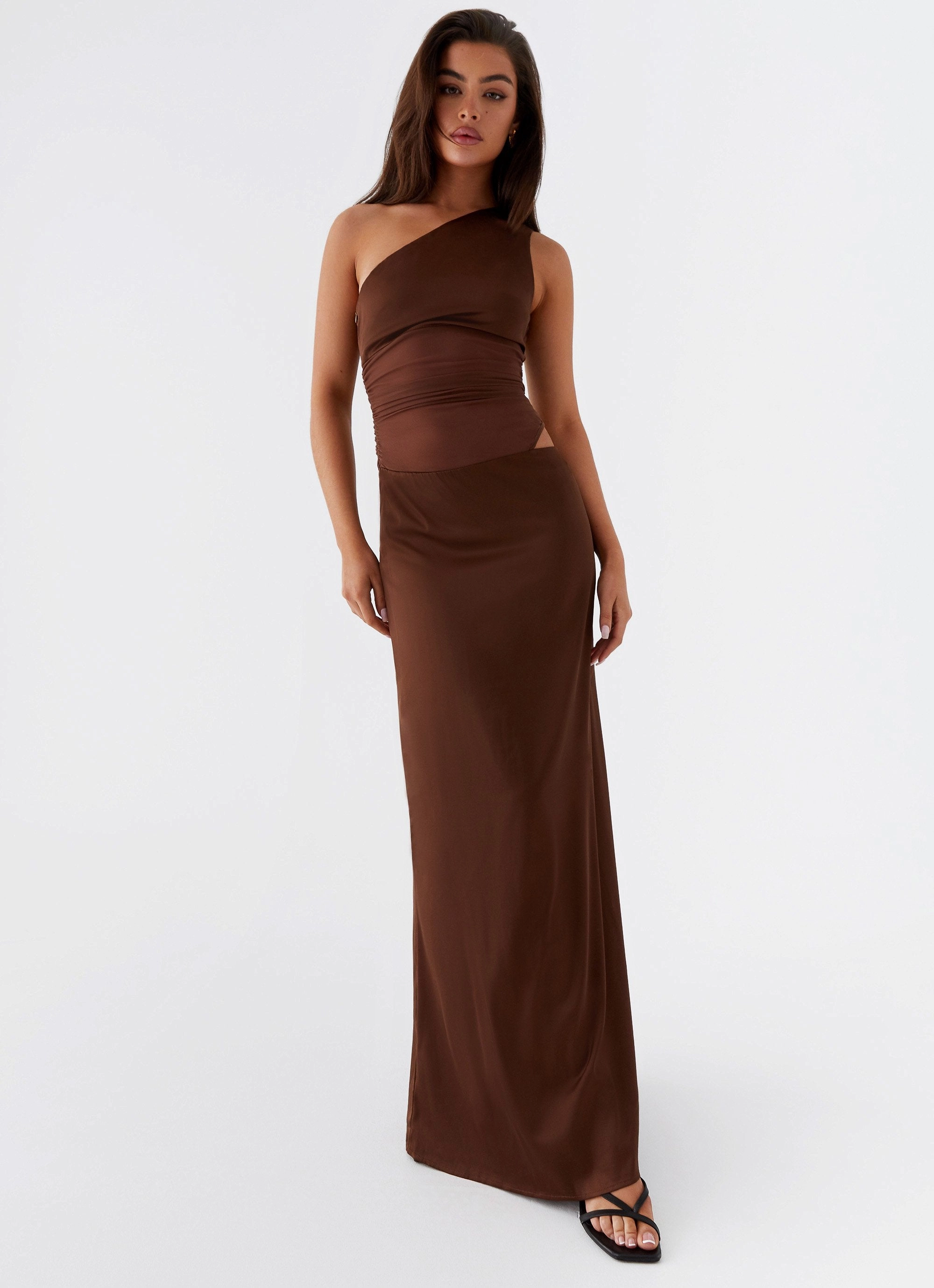 Juliette Maxi Dress - Chocolate Regular-fit