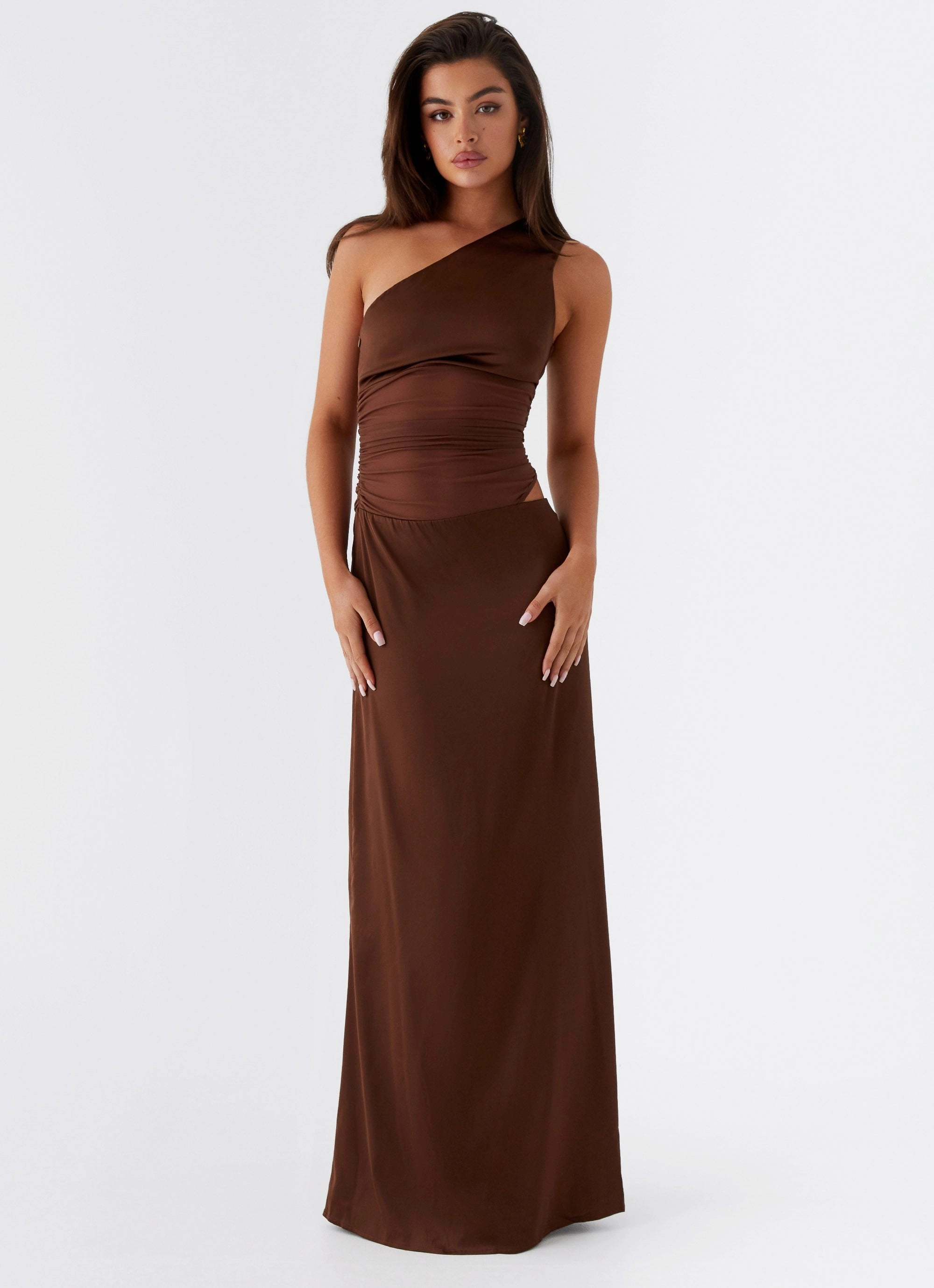 Chic boho dress Juliette Maxi Dress - Chocolate